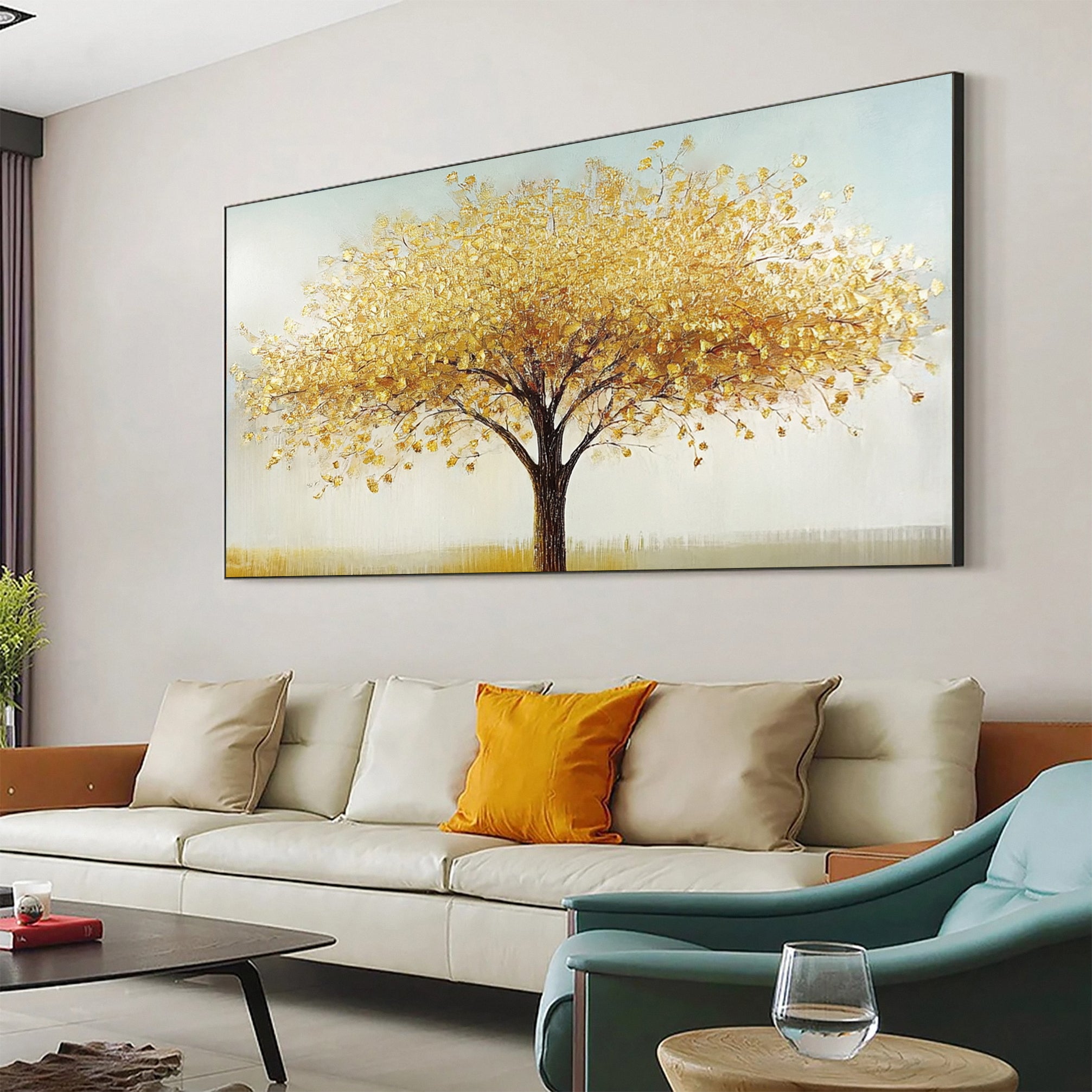 Modern Large Colorful Tree Wall Art #FT 030