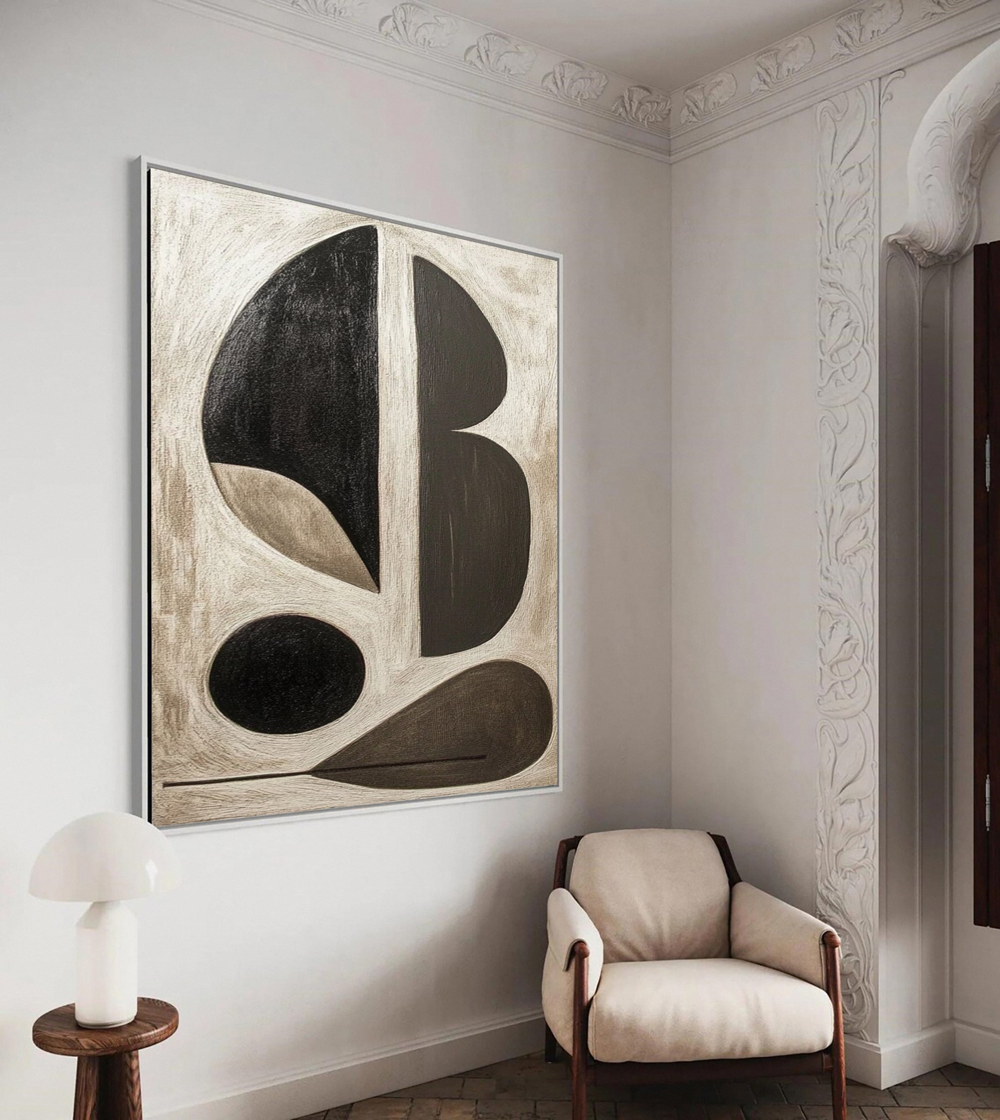 Modern Abstract Geometric Wabi Sabi Wall Art #MMA 140