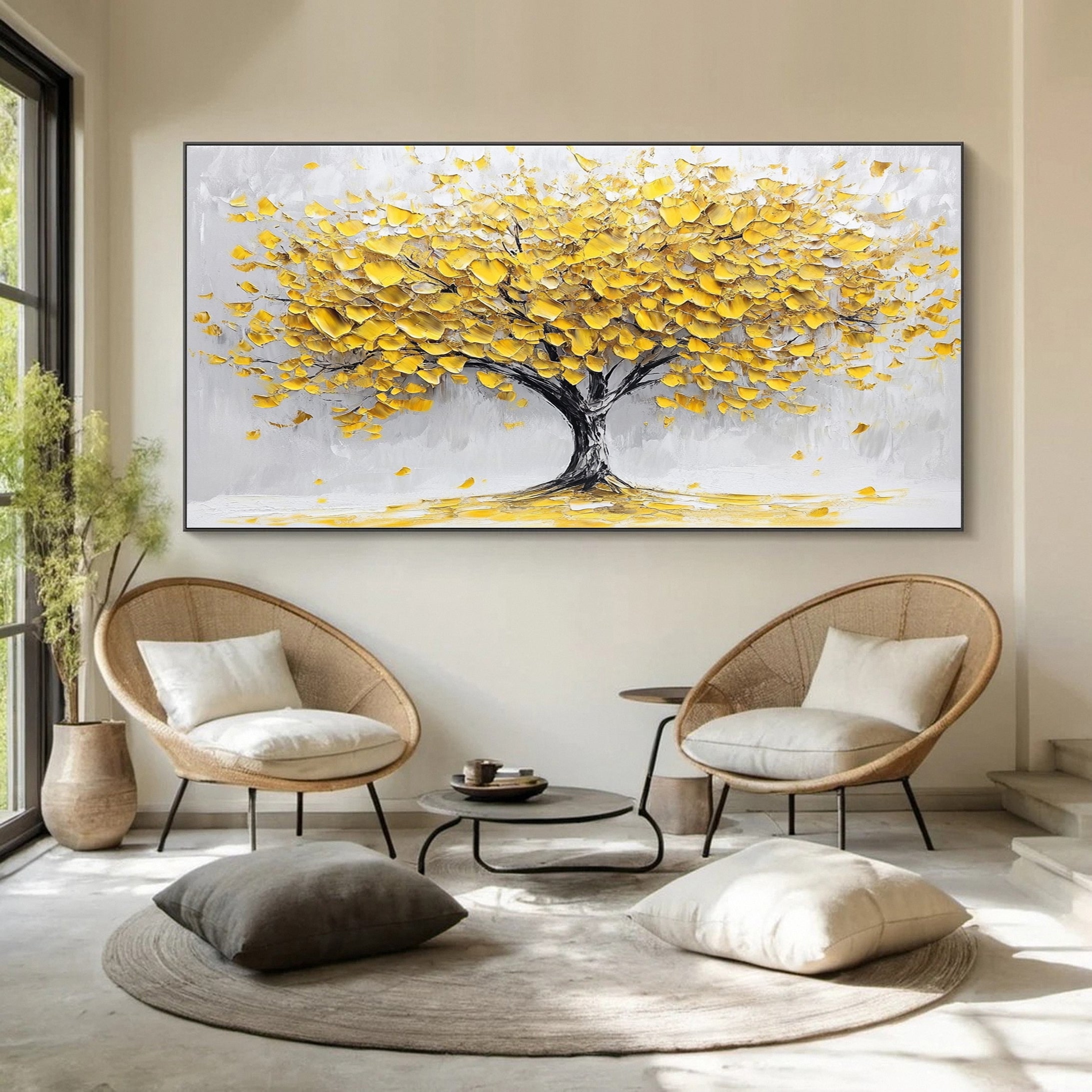 Modern Large Colorful Tree Wall Art #FT 032