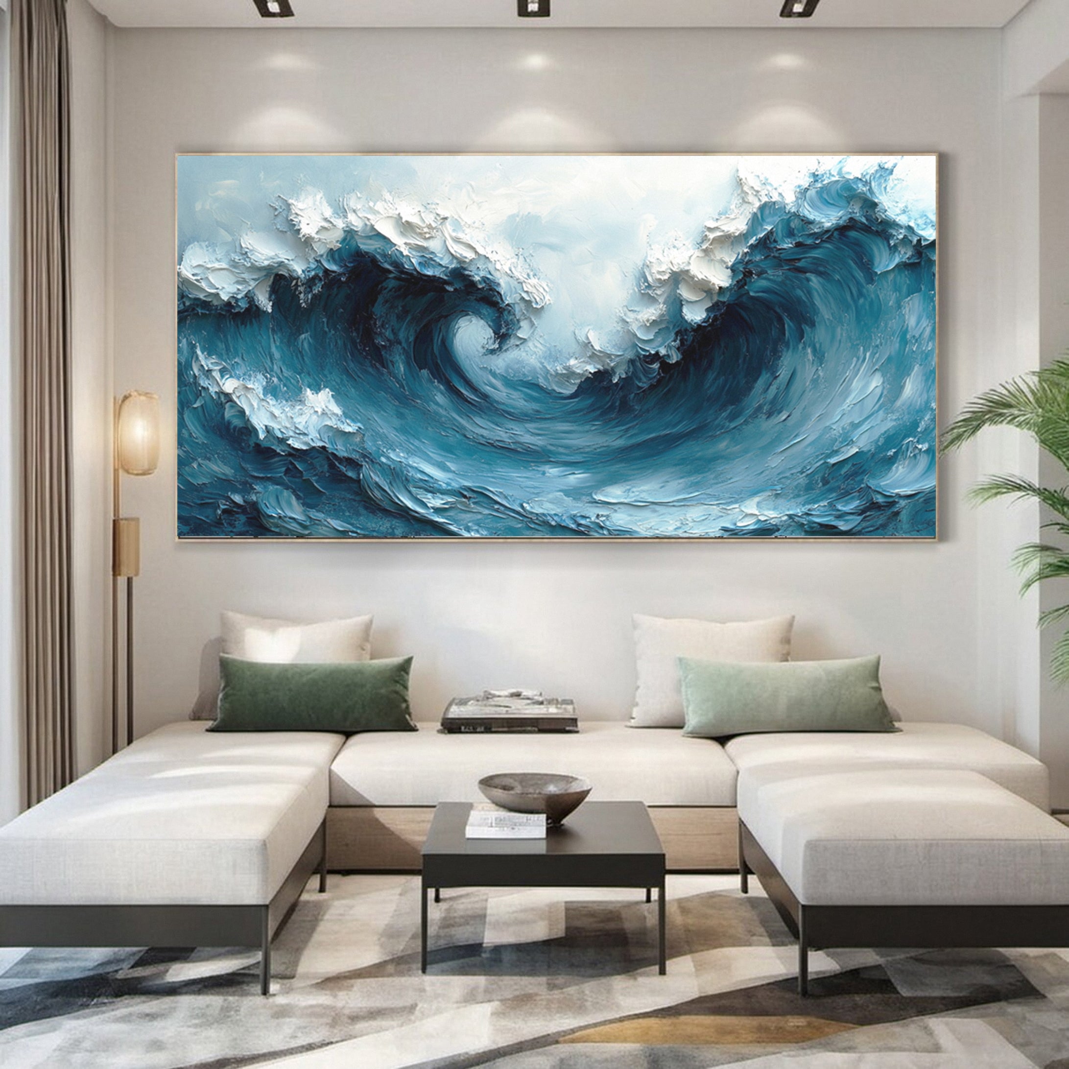 Maritime Energy: Dynamic Wave Art for Contemporary Spaces #OS 029