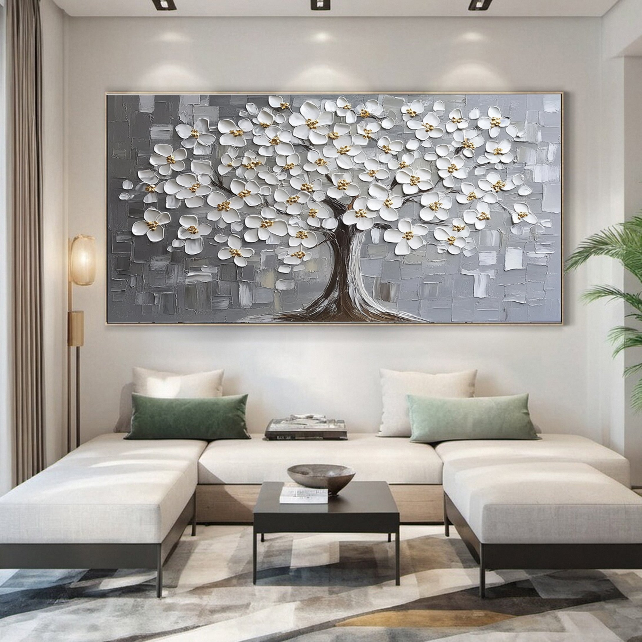 Modern Large Colorful Tree Wall Art #FT 034