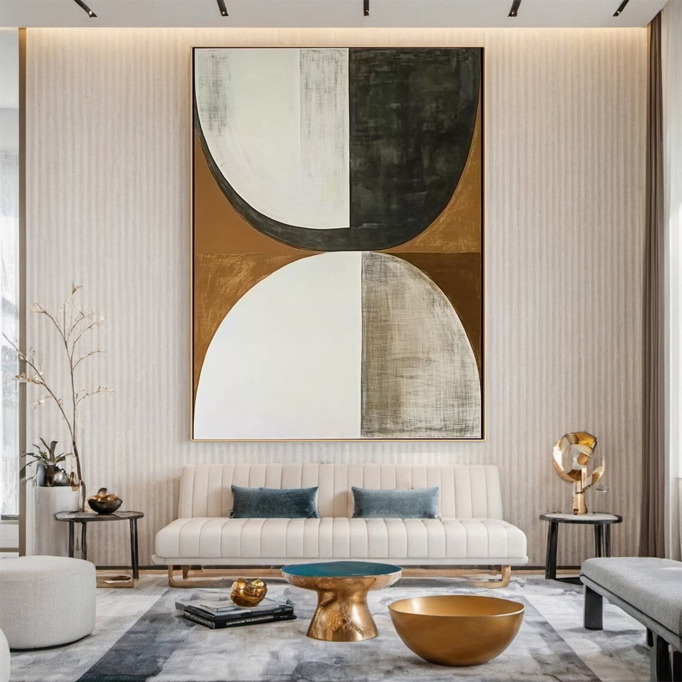 Modern Abstract Geometric Wabi Sabi Wall Art #MMA 141