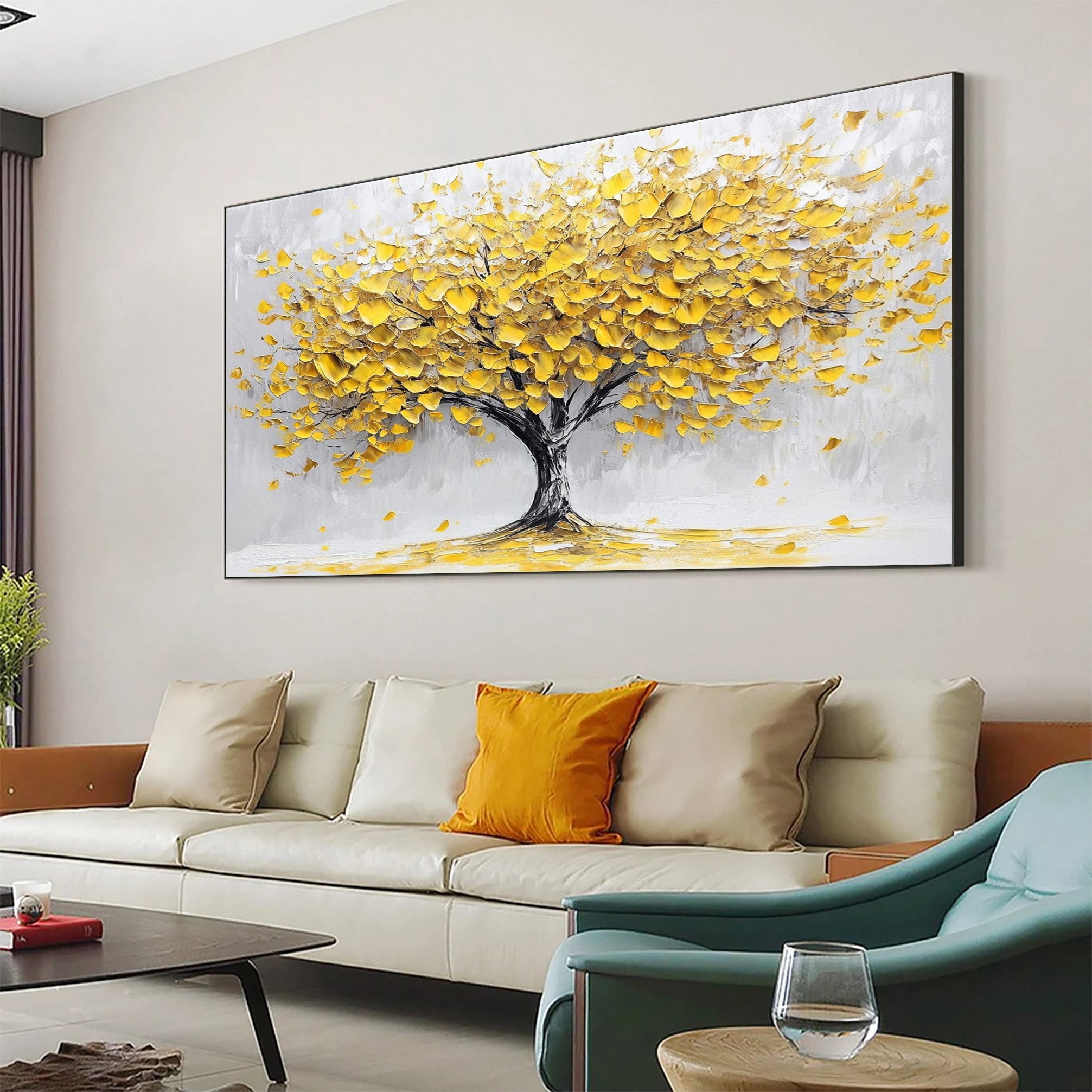 Modern Large Colorful Tree Wall Art #FT 032