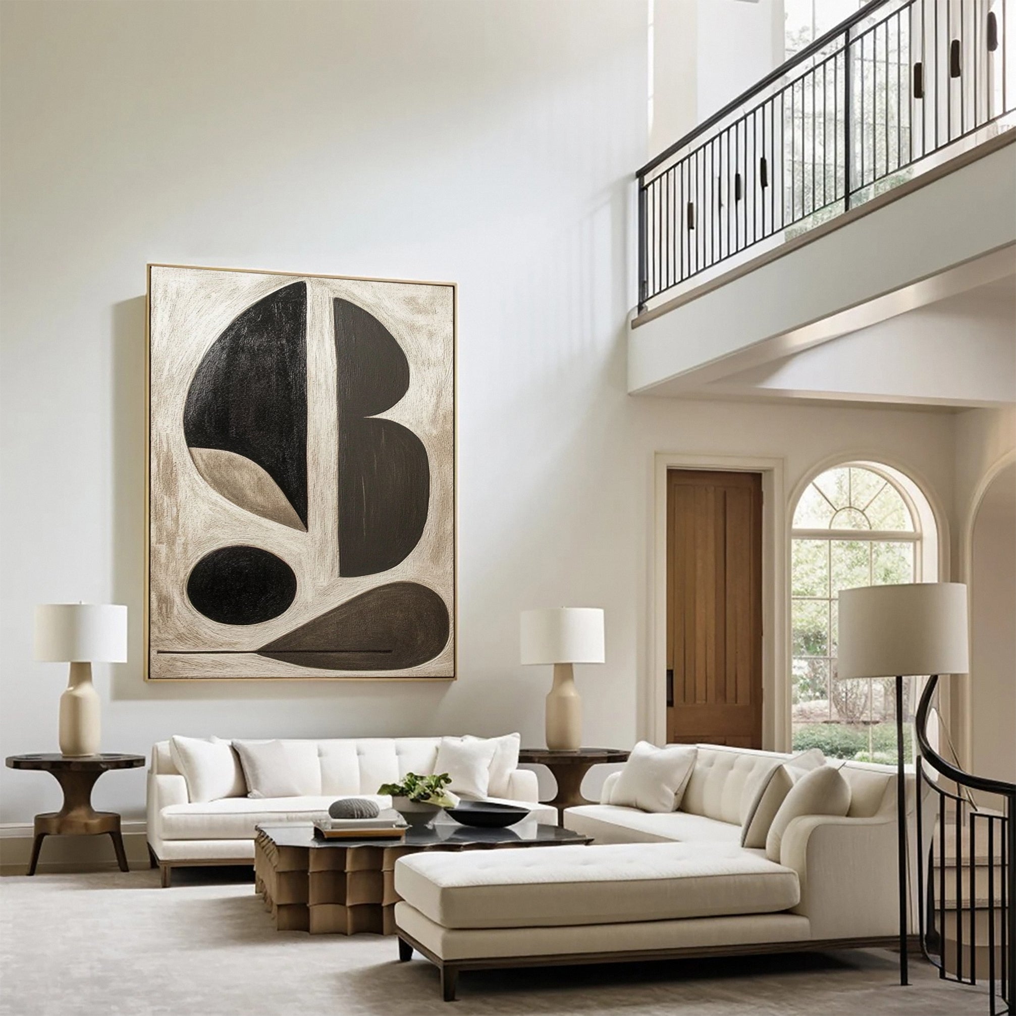 Modern Abstract Geometric Wabi Sabi Wall Art #MMA 140