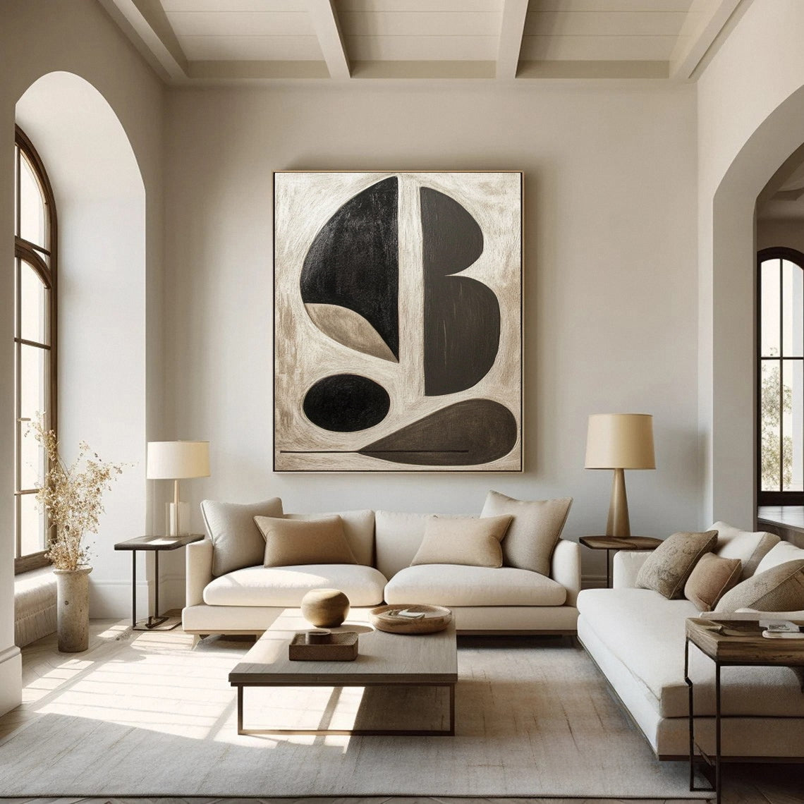 Modern Abstract Geometric Wabi Sabi Wall Art #MMA 140