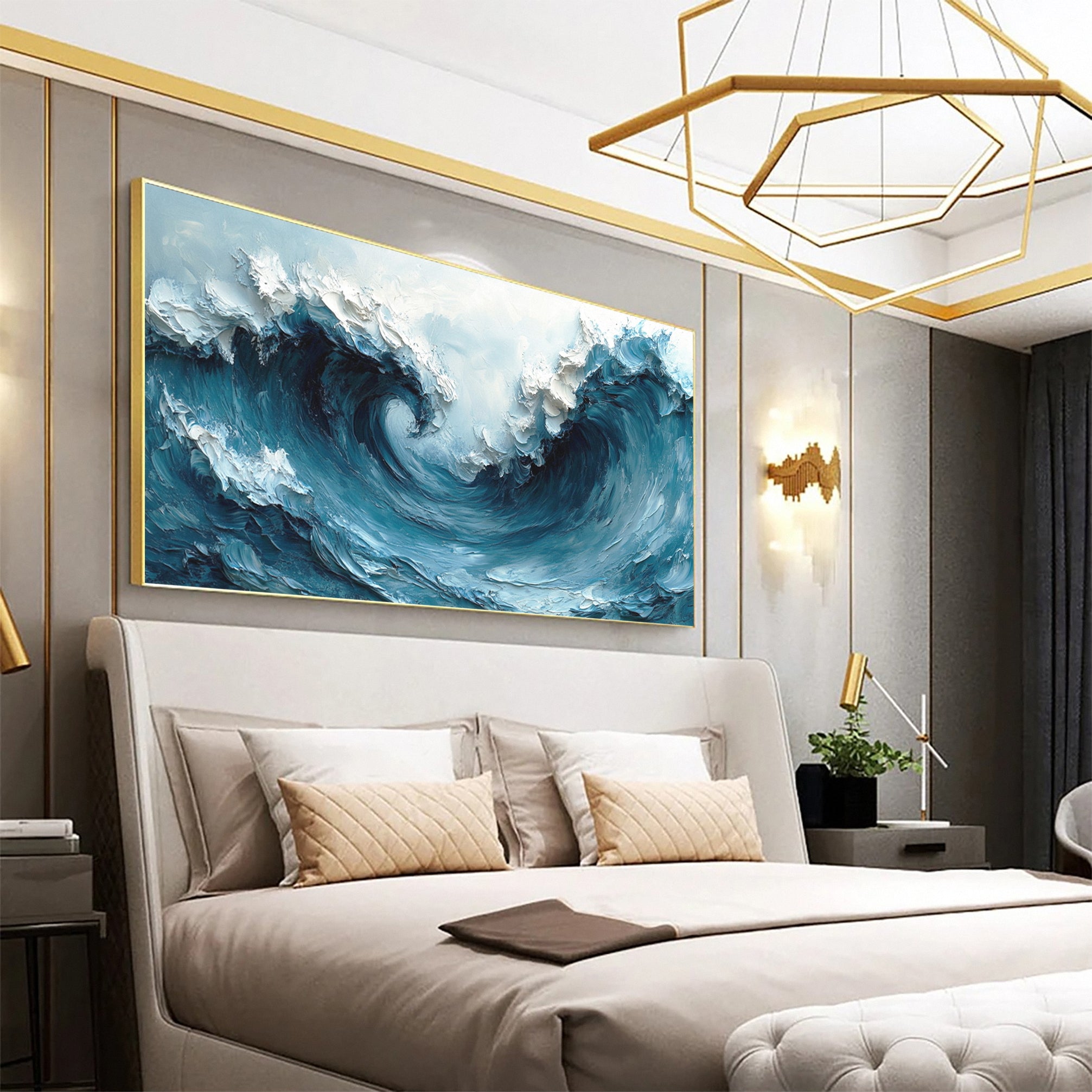 Maritime Energy: Dynamic Wave Art for Contemporary Spaces #OS 029