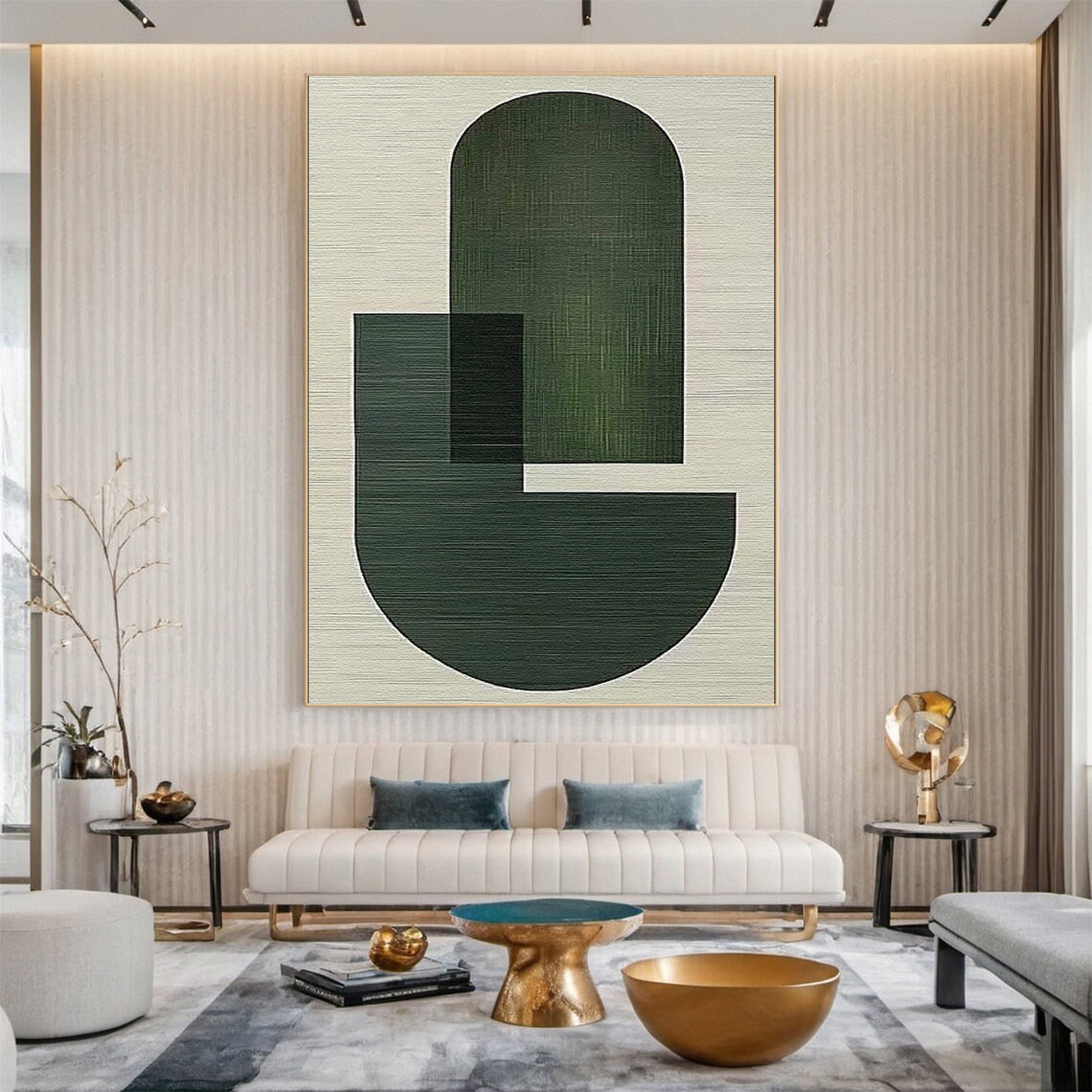 Modern Abstract Geometric Wabi Sabi Wall Art #MMA 143