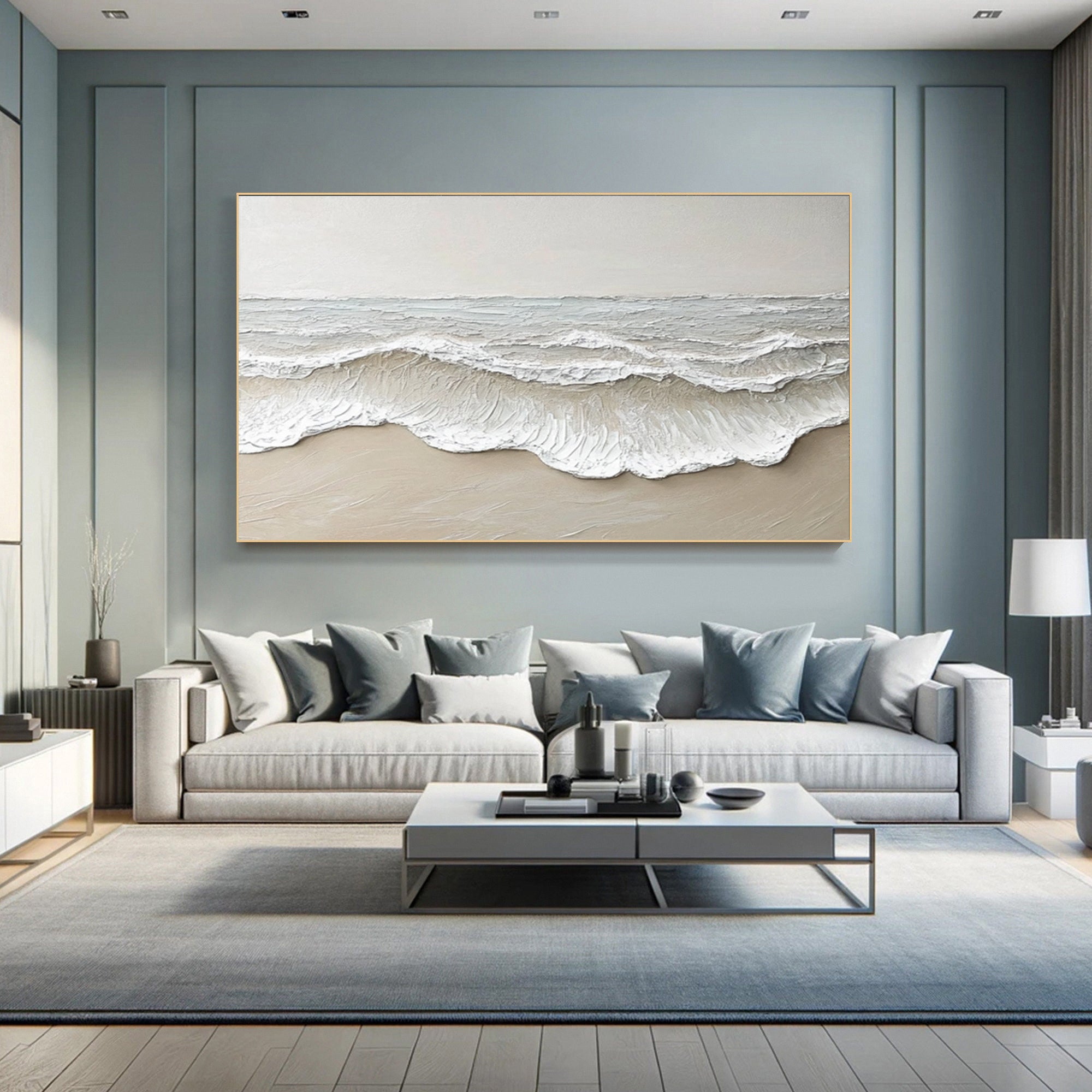 Large Textured Ocean Waves | KeiraArt #AG 191