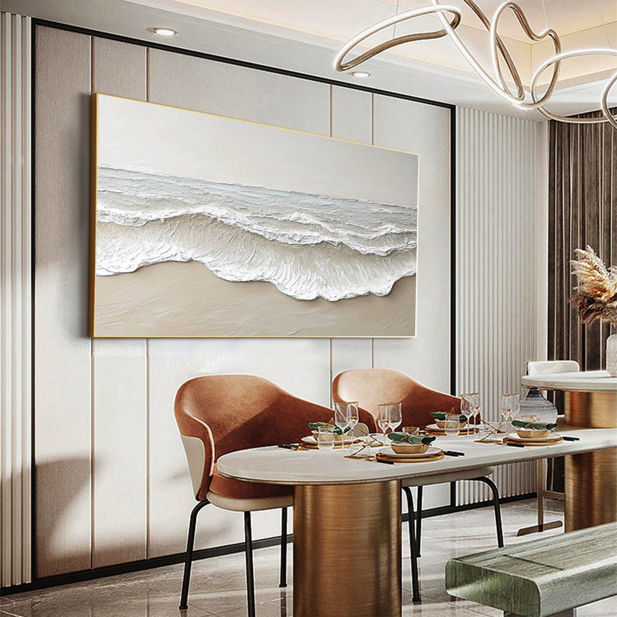 Large Textured Ocean Waves | KeiraArt #AG 191