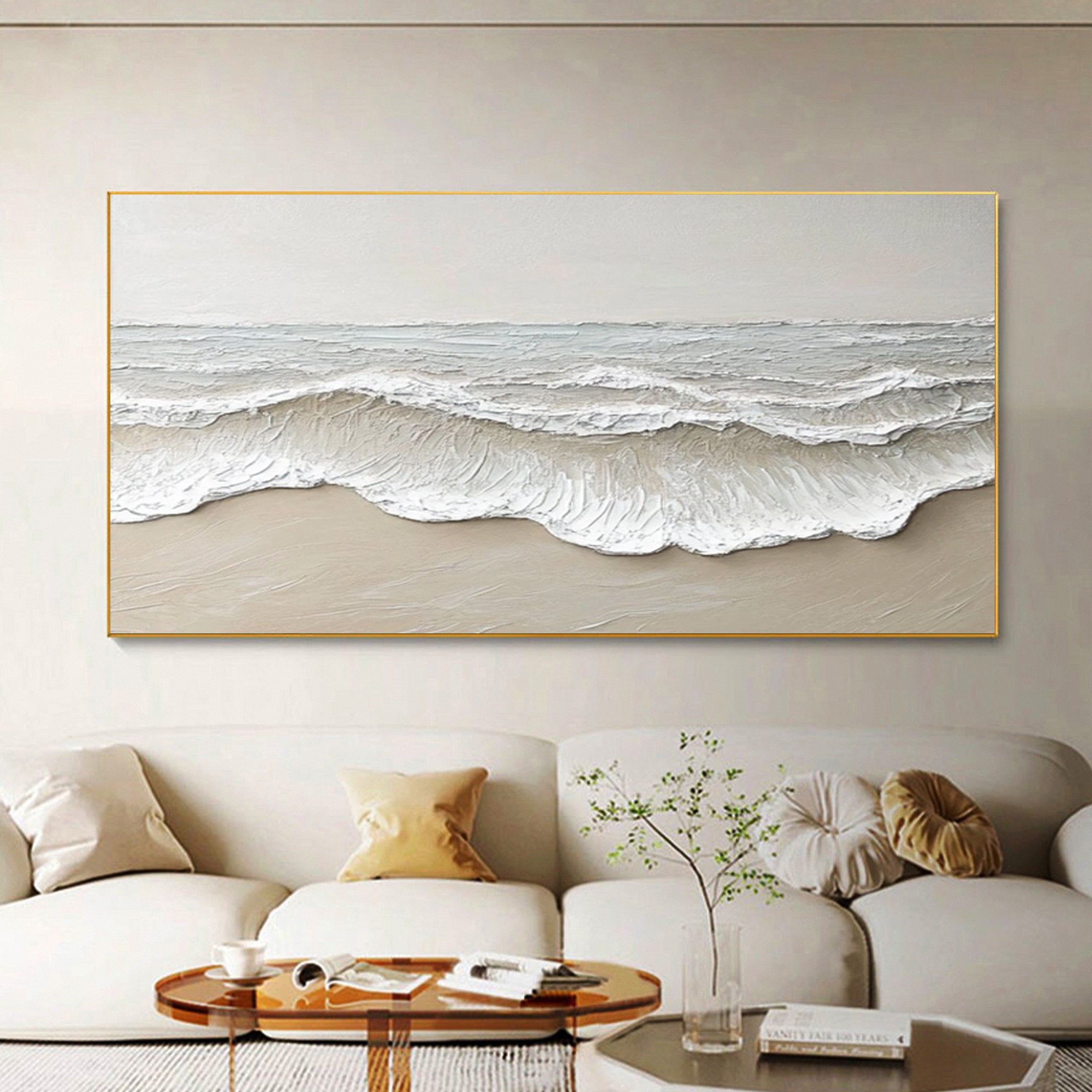 Large Textured Ocean Waves | KeiraArt #AG 191