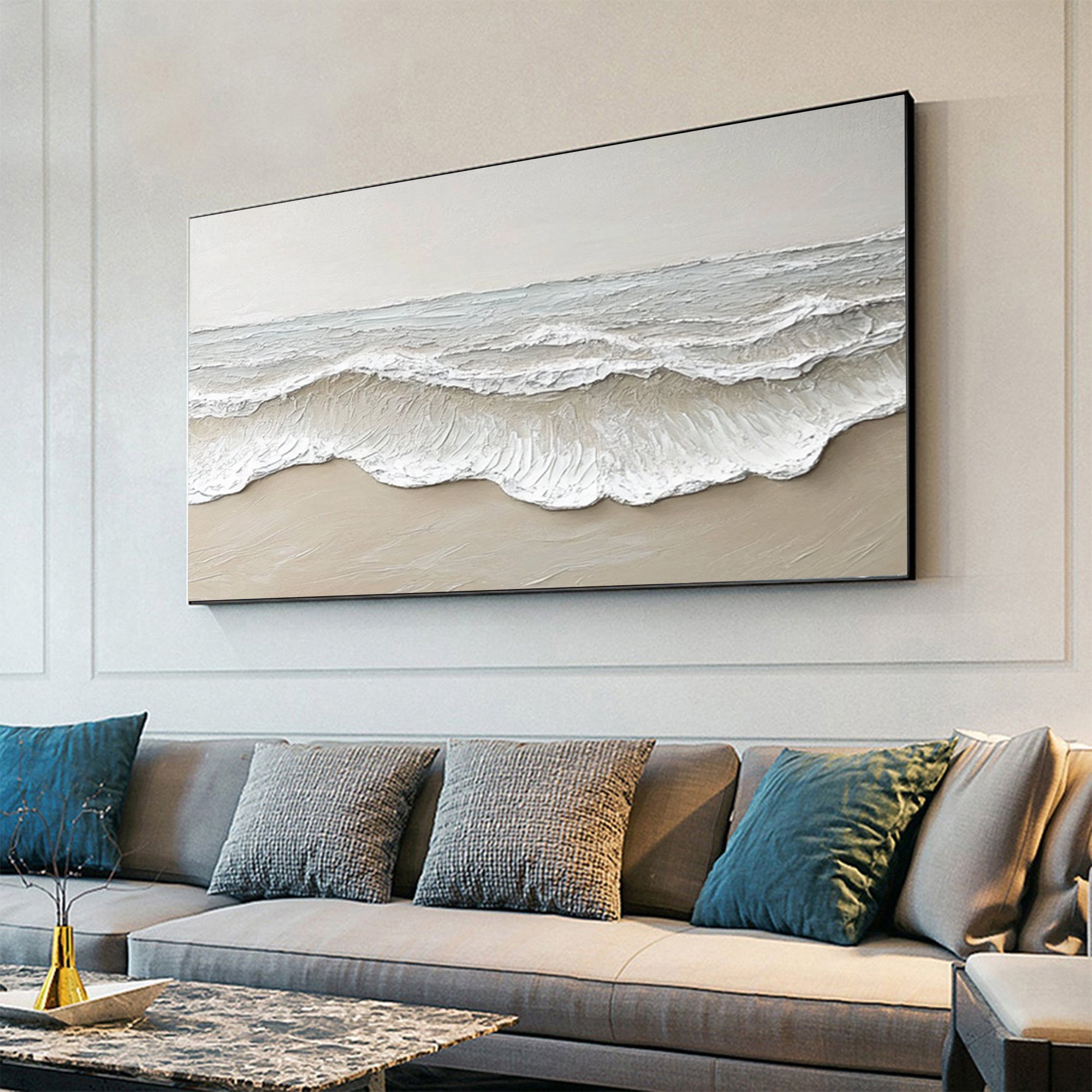 Large Textured Ocean Waves | KeiraArt #AG 191
