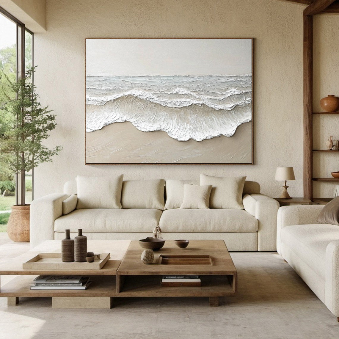 Large Textured Ocean Waves | KeiraArt #AG 191