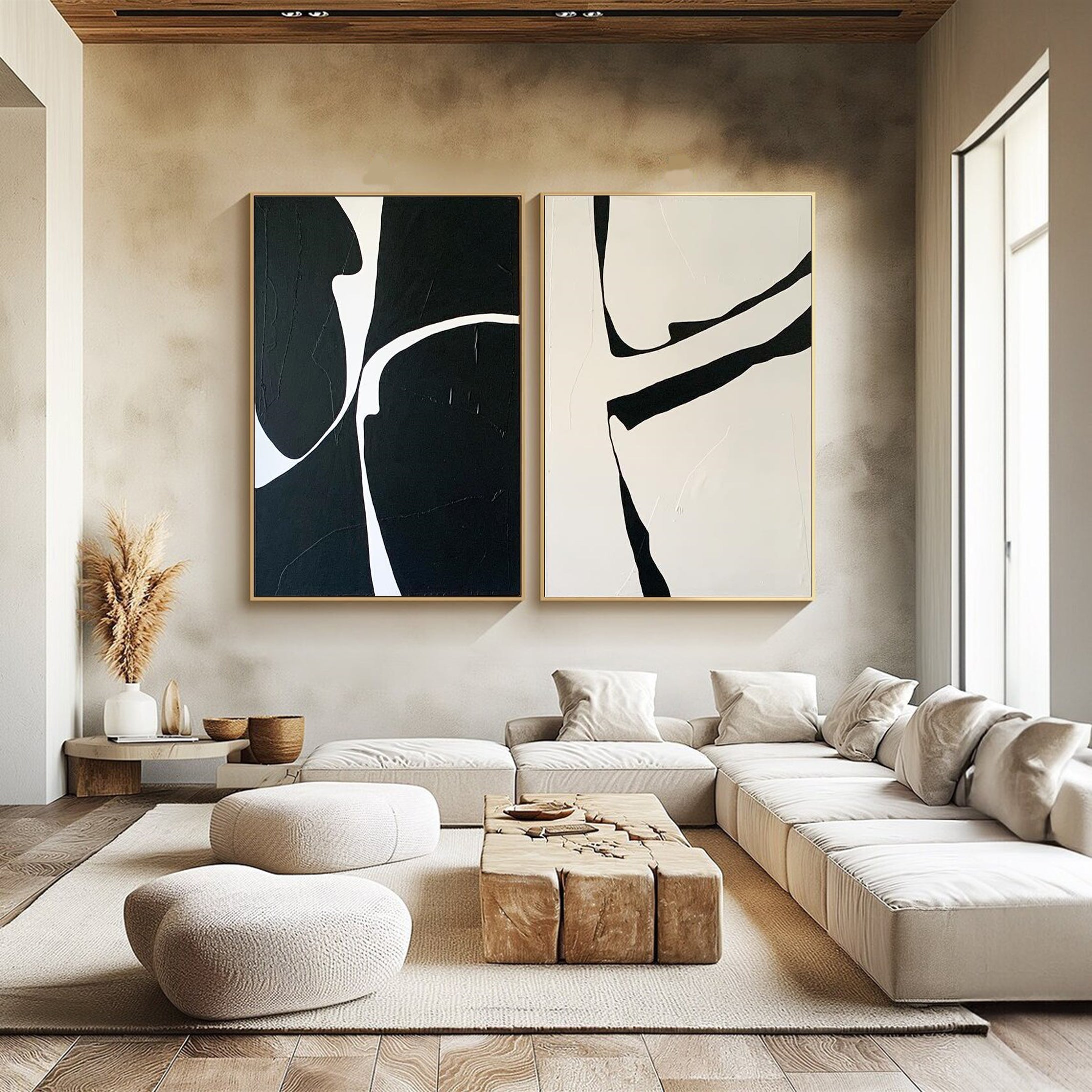 Modern Minimalist Art Set Of 2 #MMAS 001