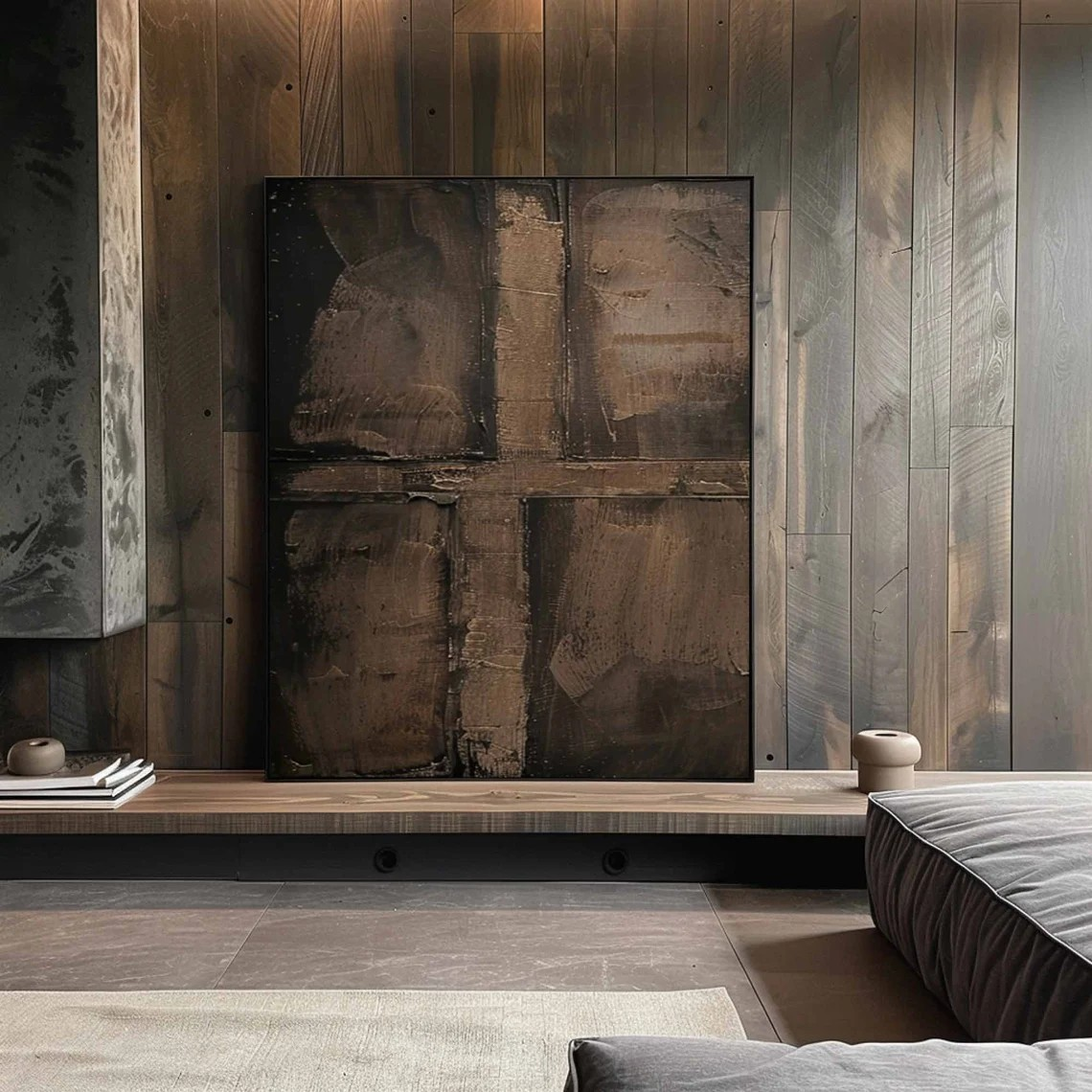 Large Wabi-Sabi Abstract Wall Art for Modern Homes #AP 092