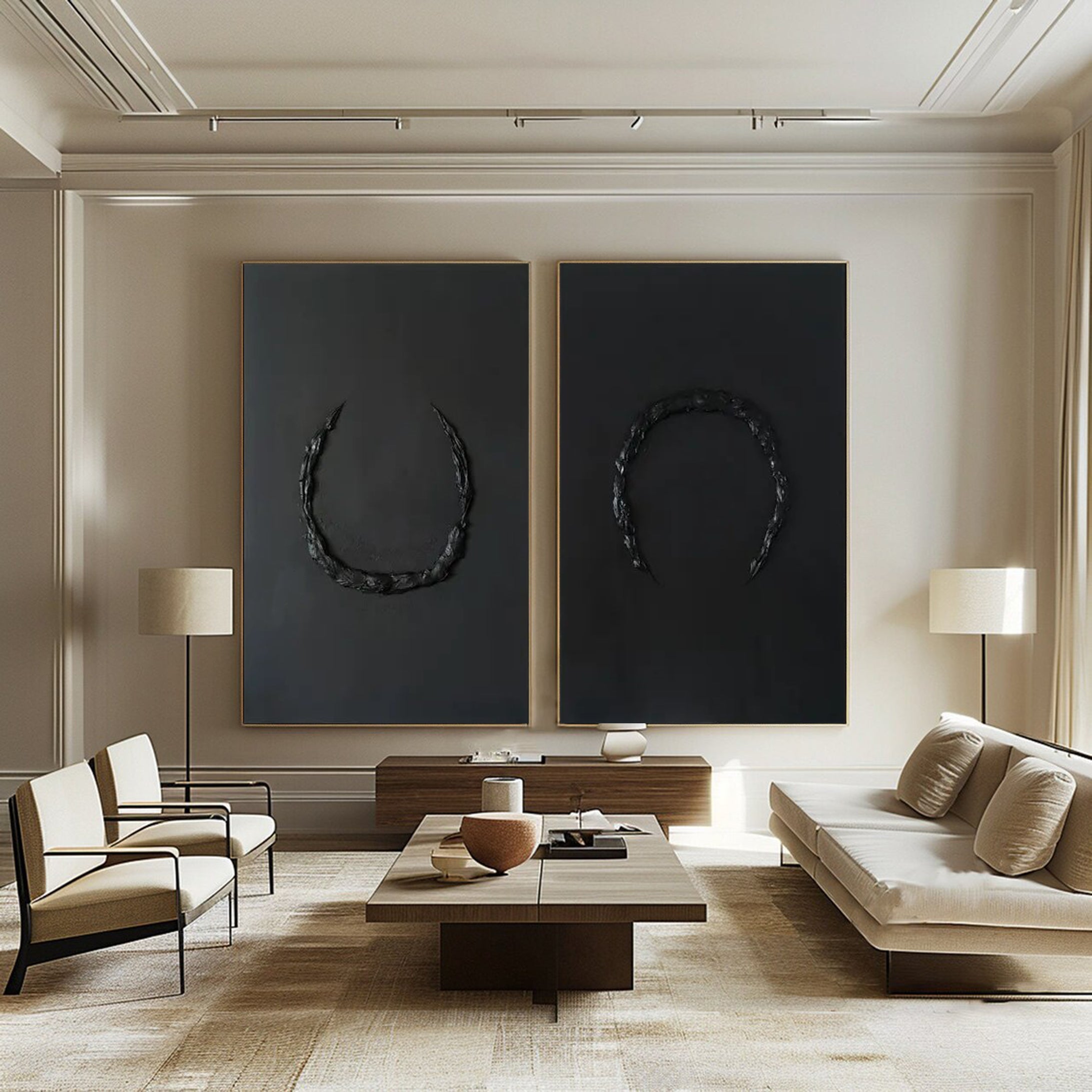 Modern Minimalist Art Set Of 2 #MMAS 027