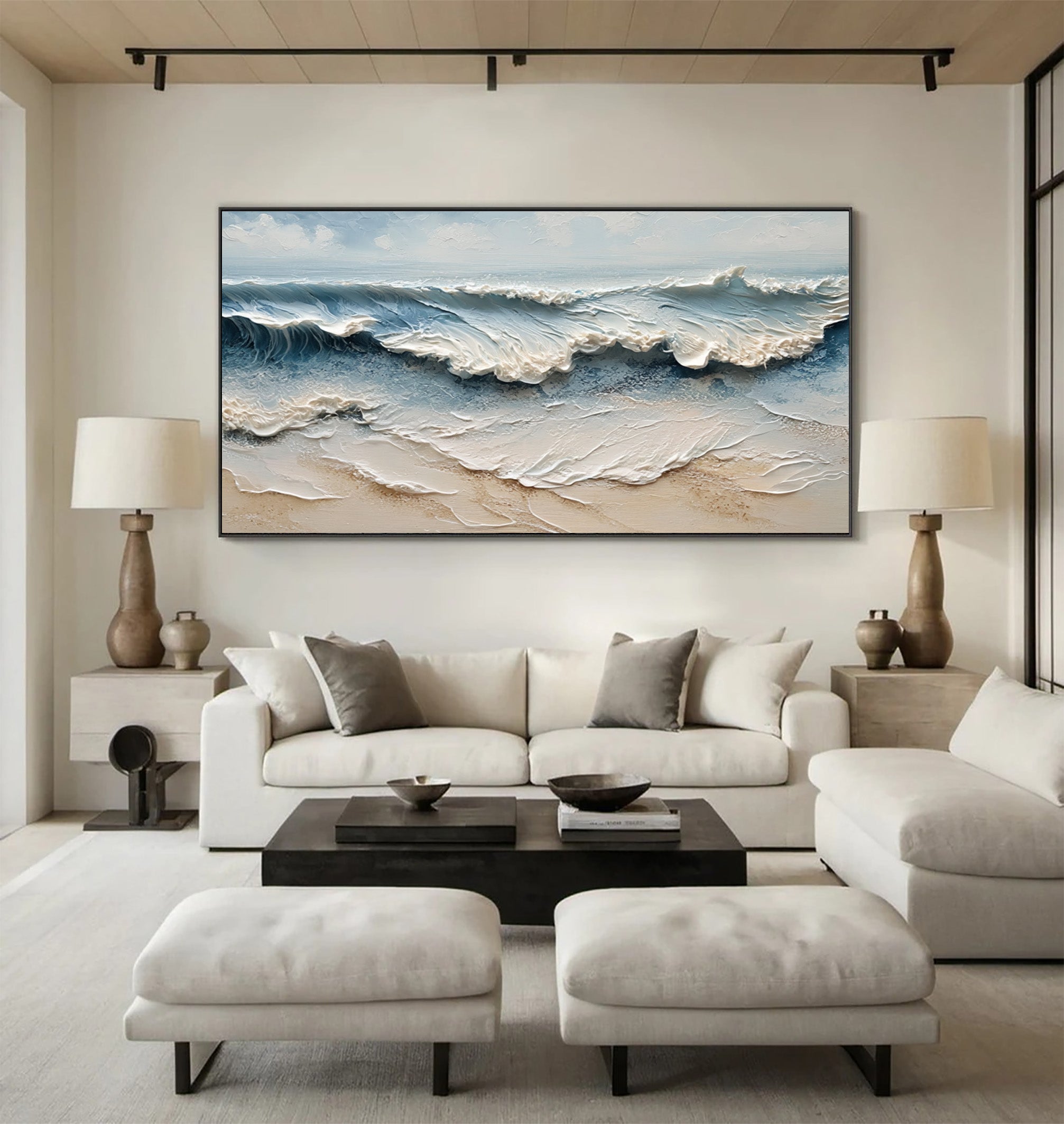 Large Textured Abstract Art for Modern Homes #AG 005
