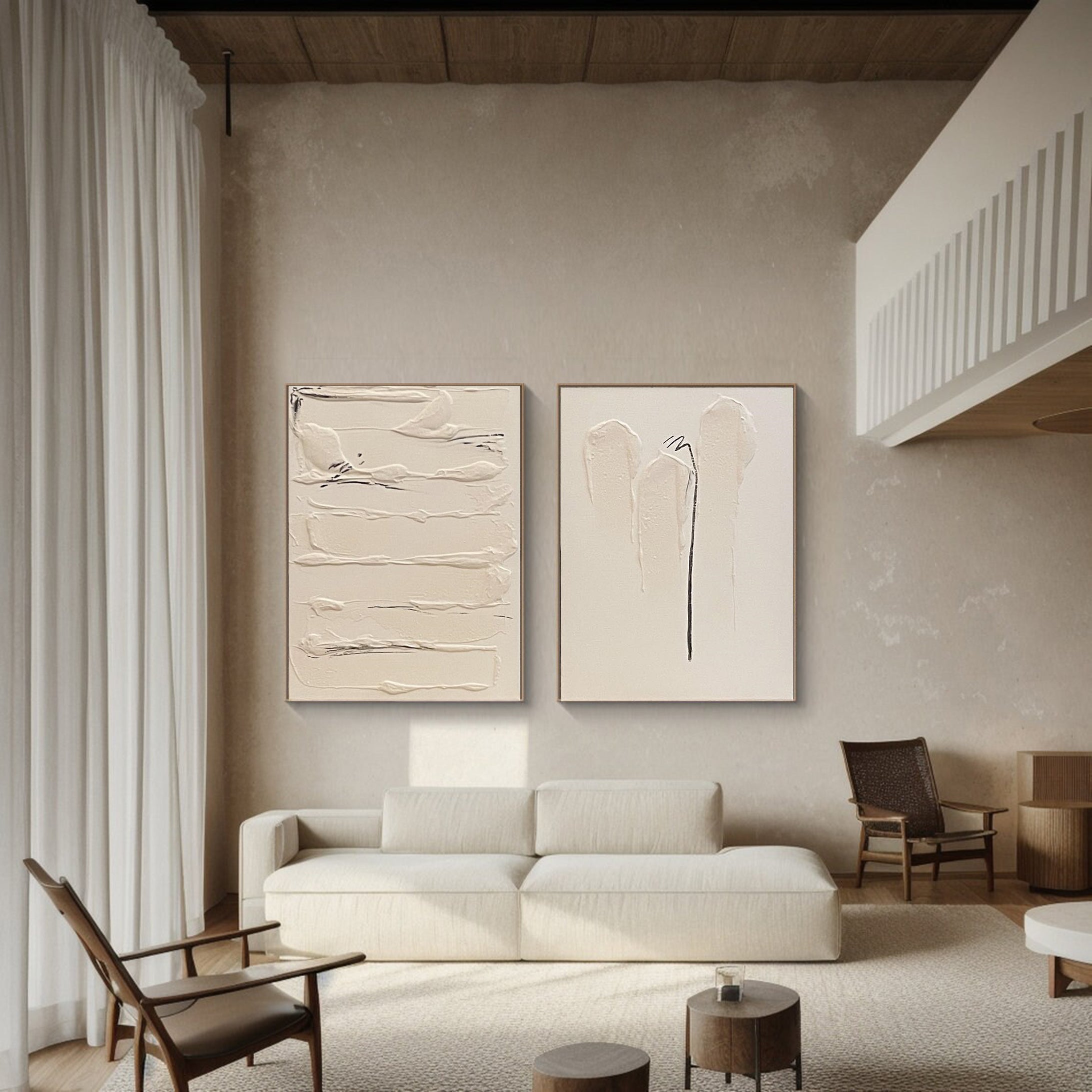 Modern Minimalist Art Set Of 2 #MMAS 028