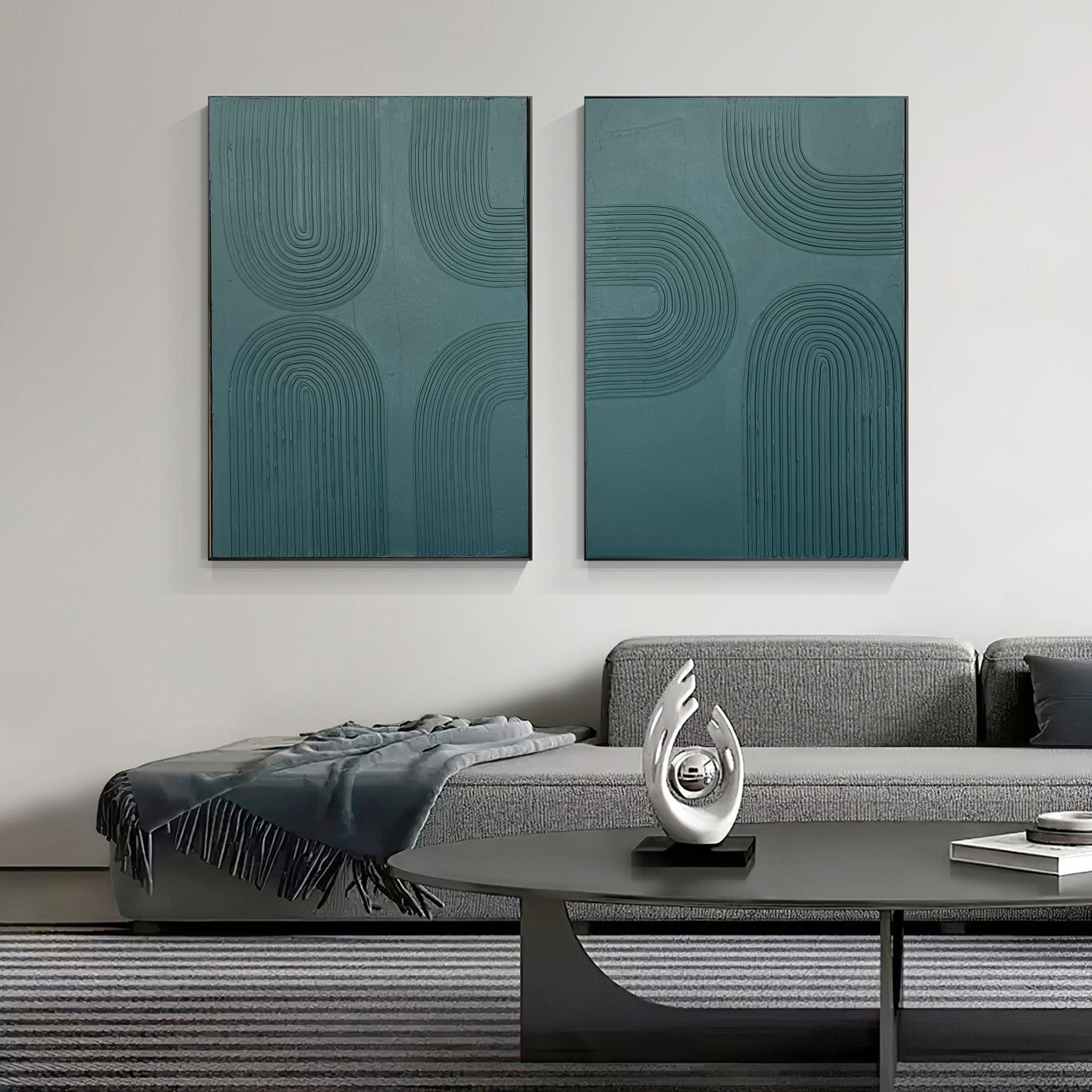 Modern Minimalist Art Set Of 2 #MMAS 007