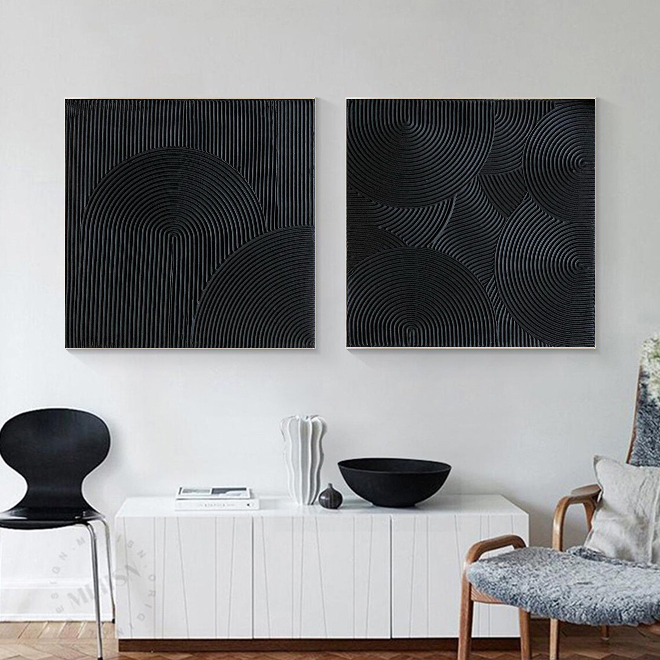 Modern Minimalist Art Set Of 2 #MMAS 015