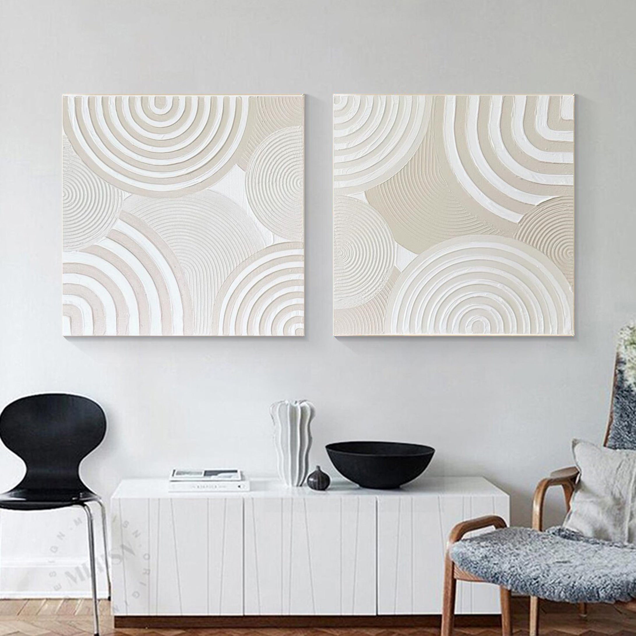 Modern Minimalist Art Set Of 2 #MMAS 009