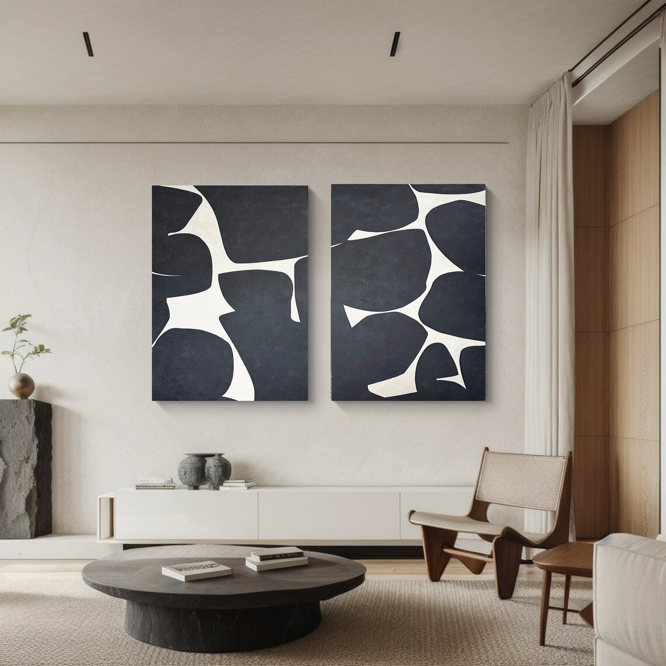 Modern Minimalist Art Set Of 2 #MMAS 003