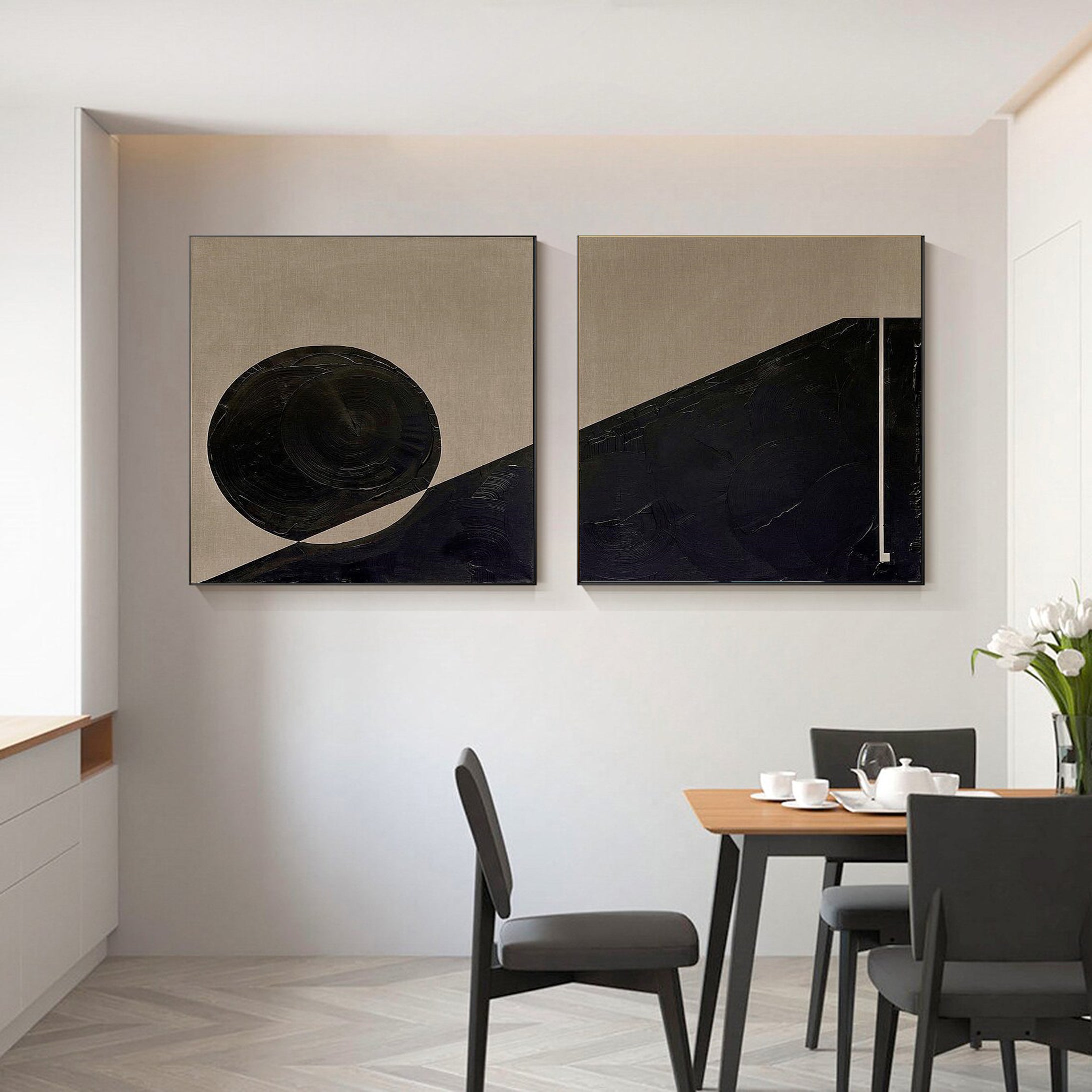 Modern Minimalist Art Set Of 2 #MMAS 020