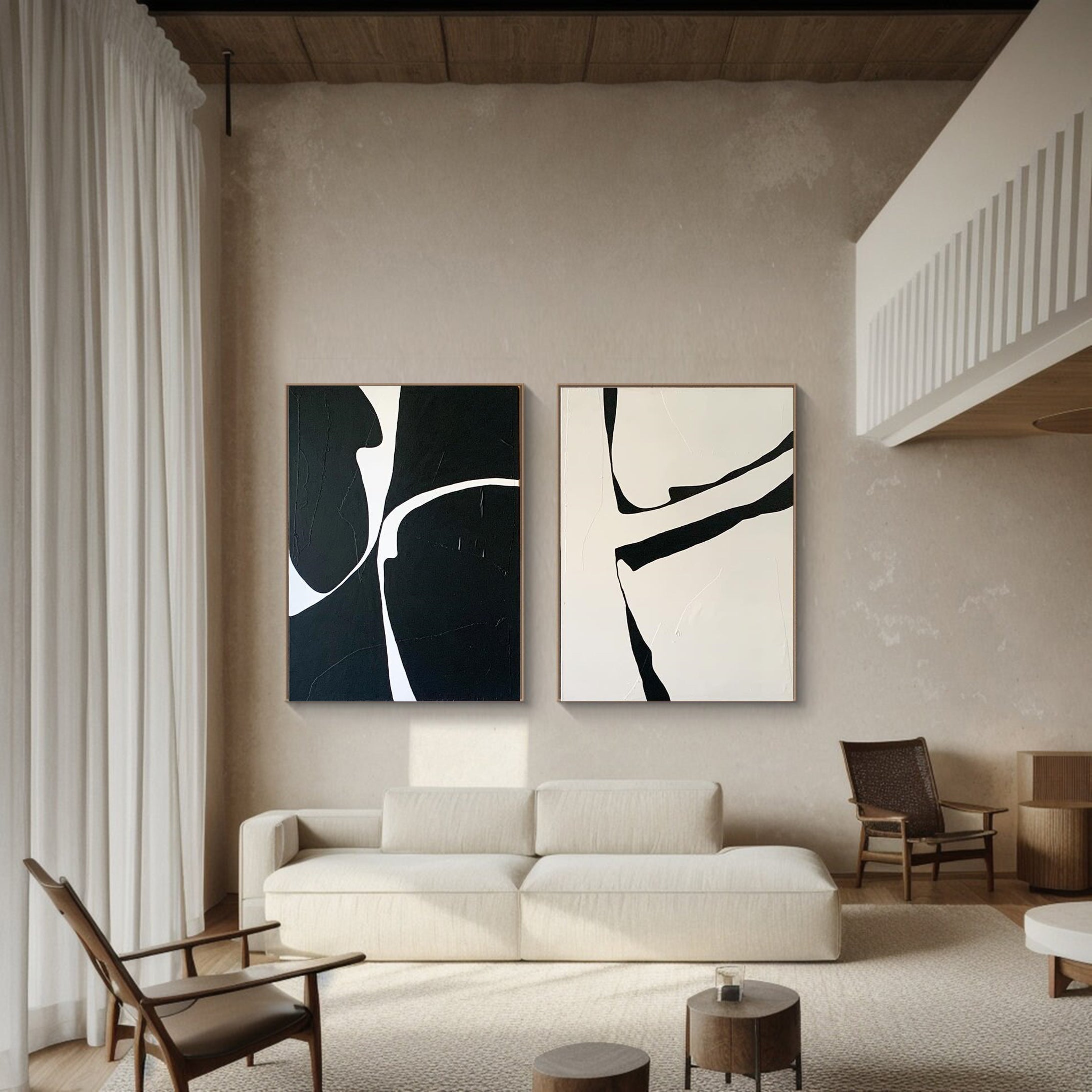 Modern Minimalist Art Set Of 2 #MMAS 001