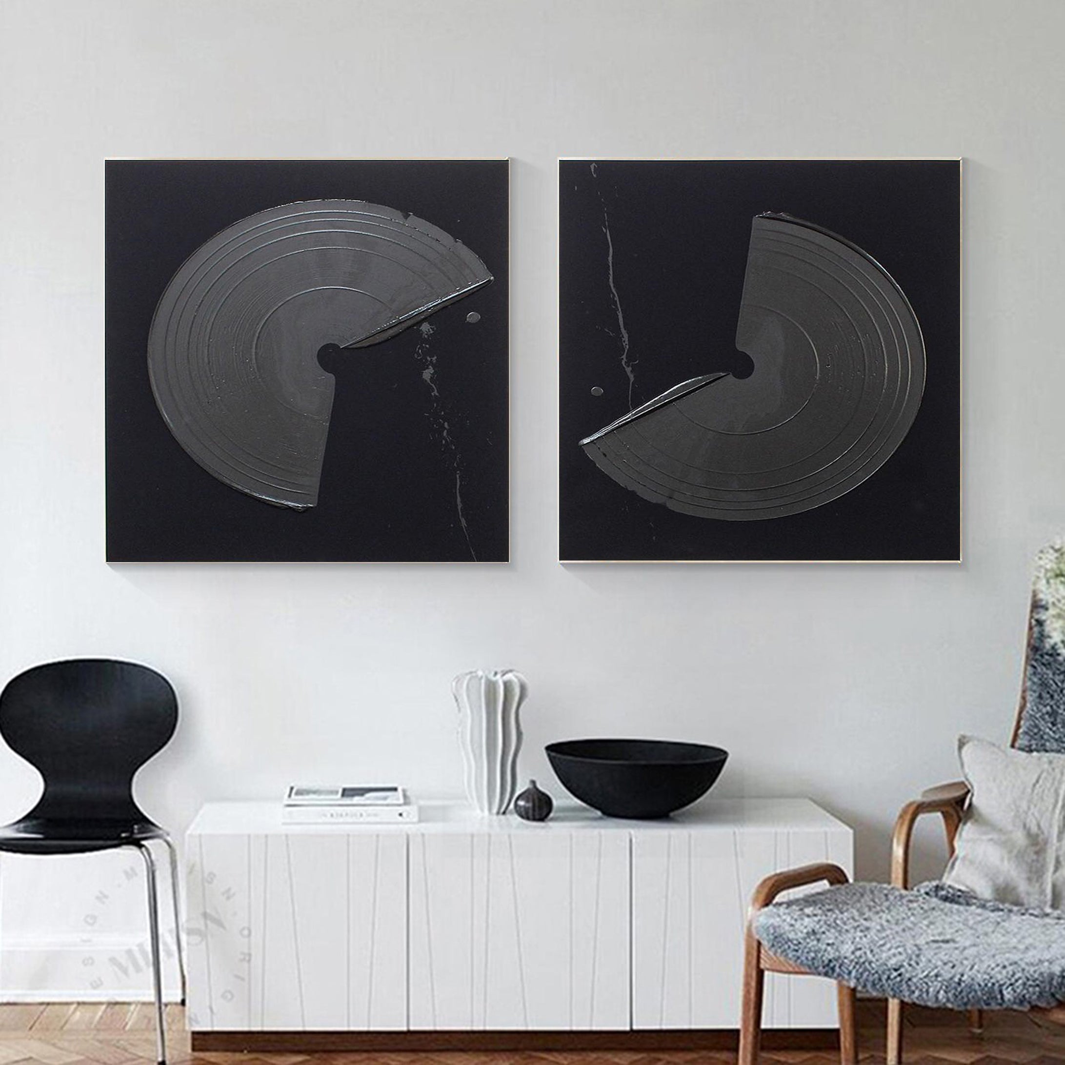 Modern Minimalist Art Set Of 2 #MMAS 019