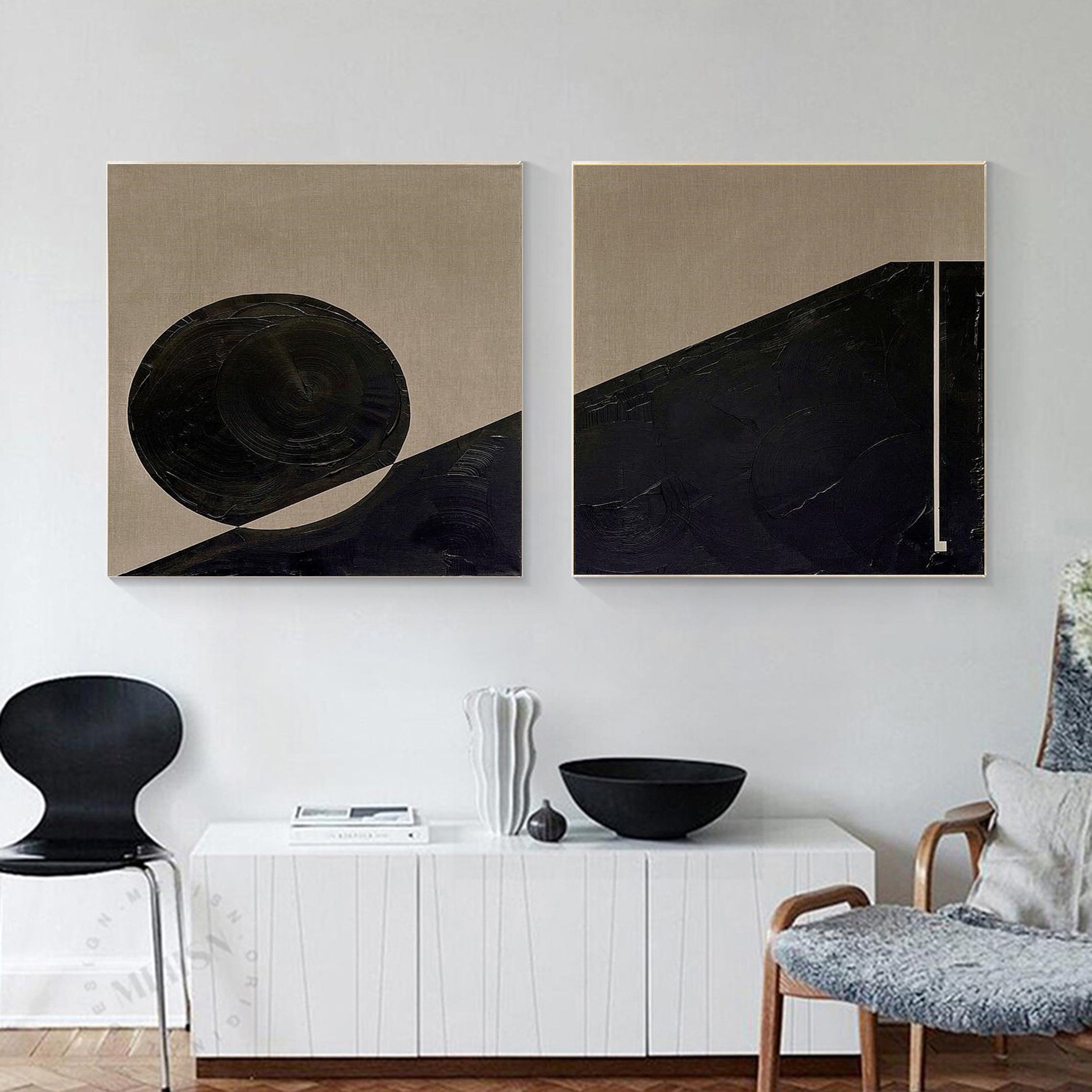 Modern Minimalist Art Set Of 2 #MMAS 020