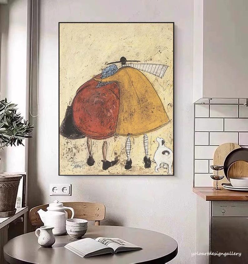 Large Whimsical Figure Painting | KeiraArt #AG 176