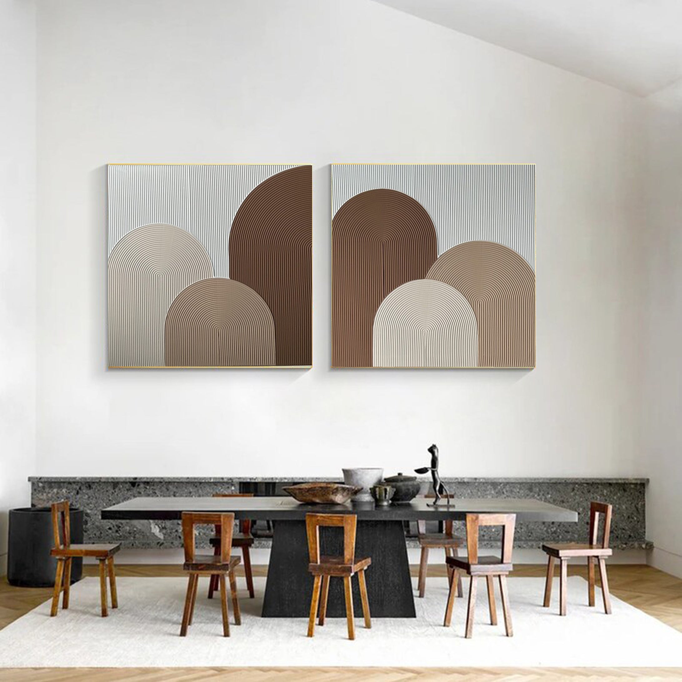 Modern Minimalist Art Set Of 2 #MMAS 014