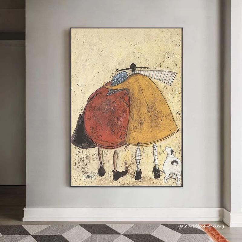 Large Whimsical Figure Painting | KeiraArt #AG 176