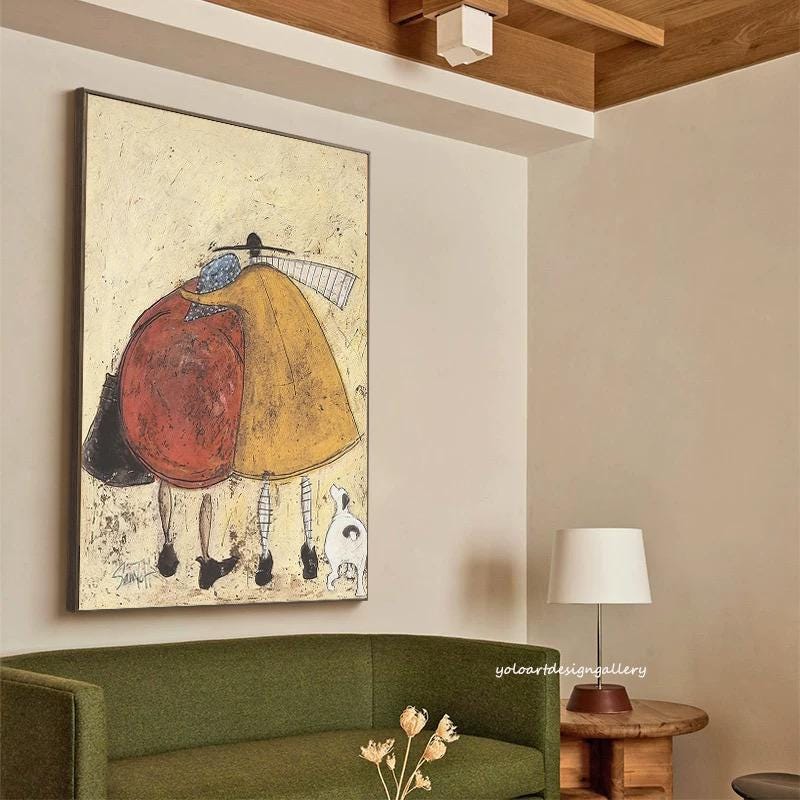 Large Whimsical Figure Painting | KeiraArt #AG 176