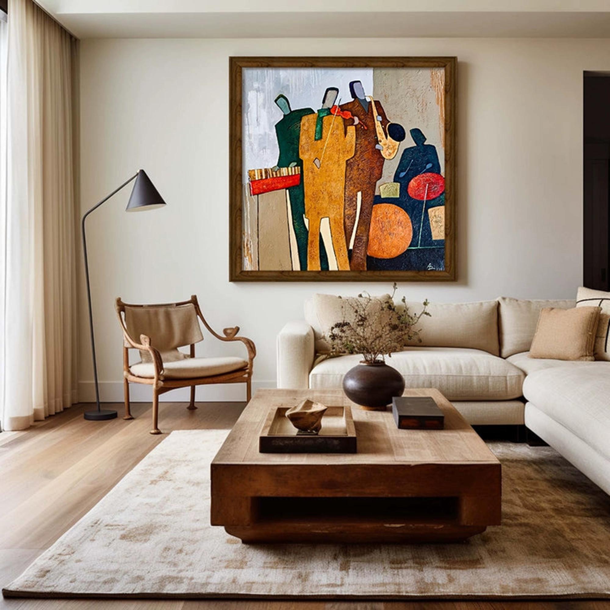 Large Abstract Jazz Band Art | KeiraArt #AG 190