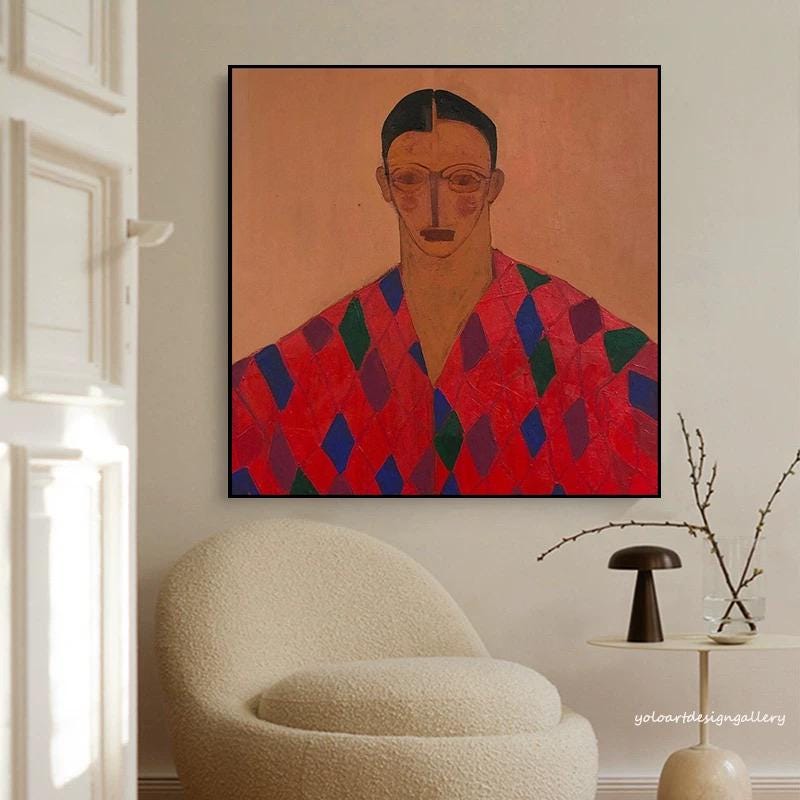 Large Modern Human Painting | KeiraArt #AG 172