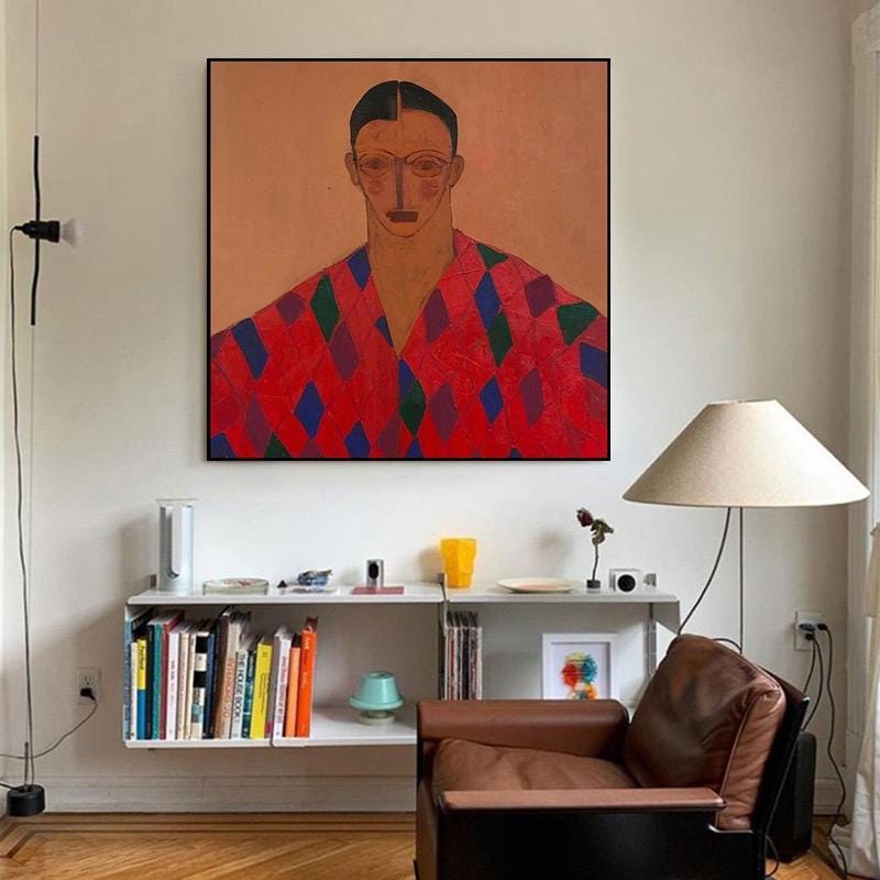 Large Modern Human Painting | KeiraArt #AG 172