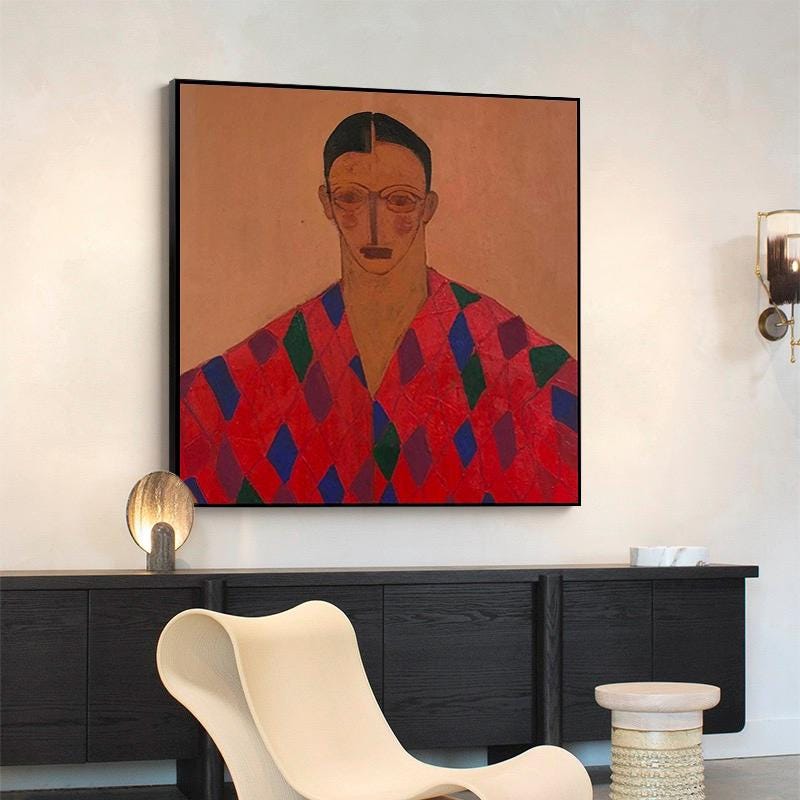 Large Modern Human Painting | KeiraArt #AG 172