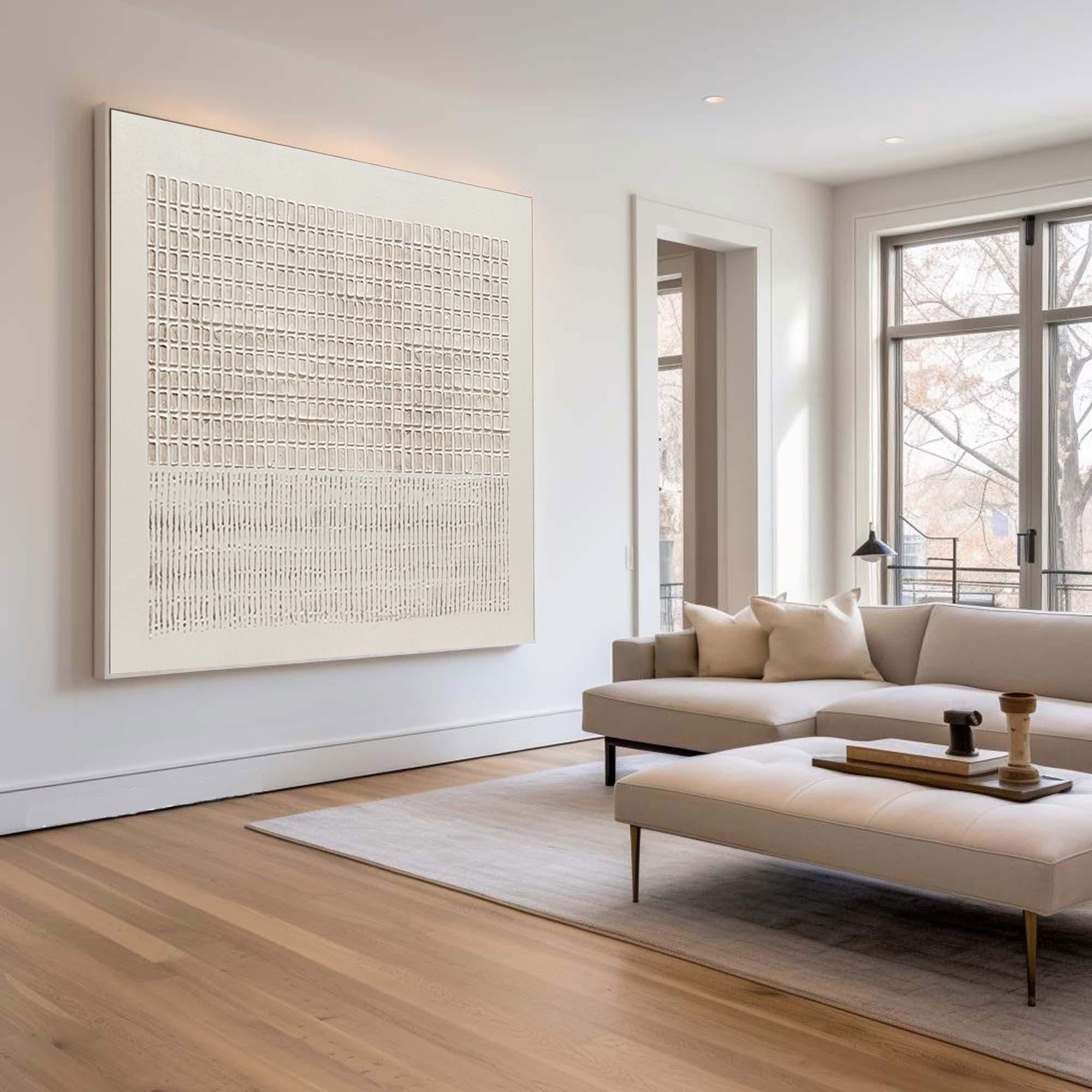 Textured Neutral Abstract Wall Art #CZ 038