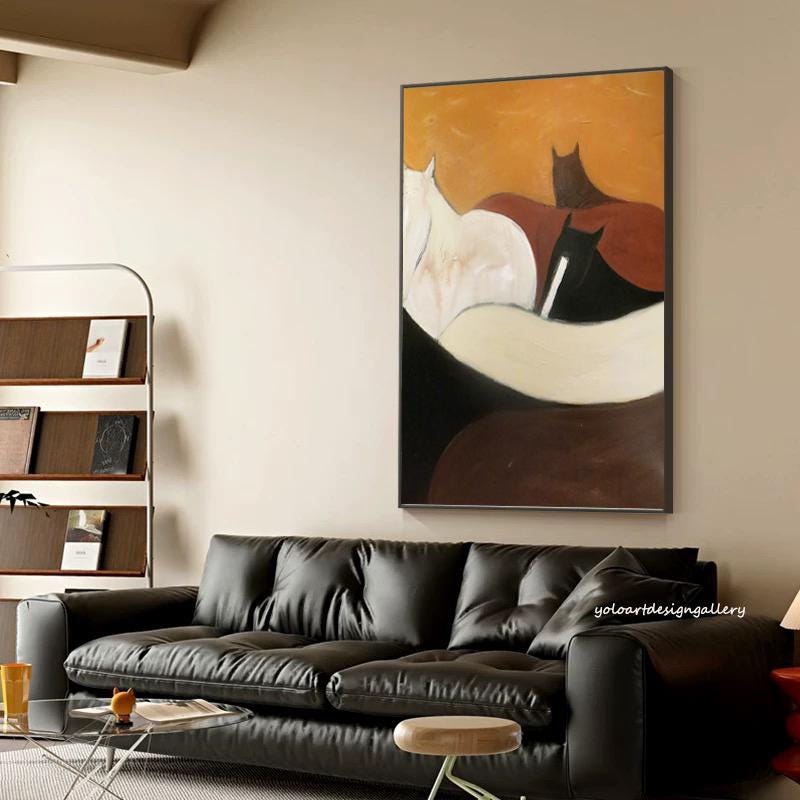 Large Abstract Horse Painting | KeiraArt #AG 175