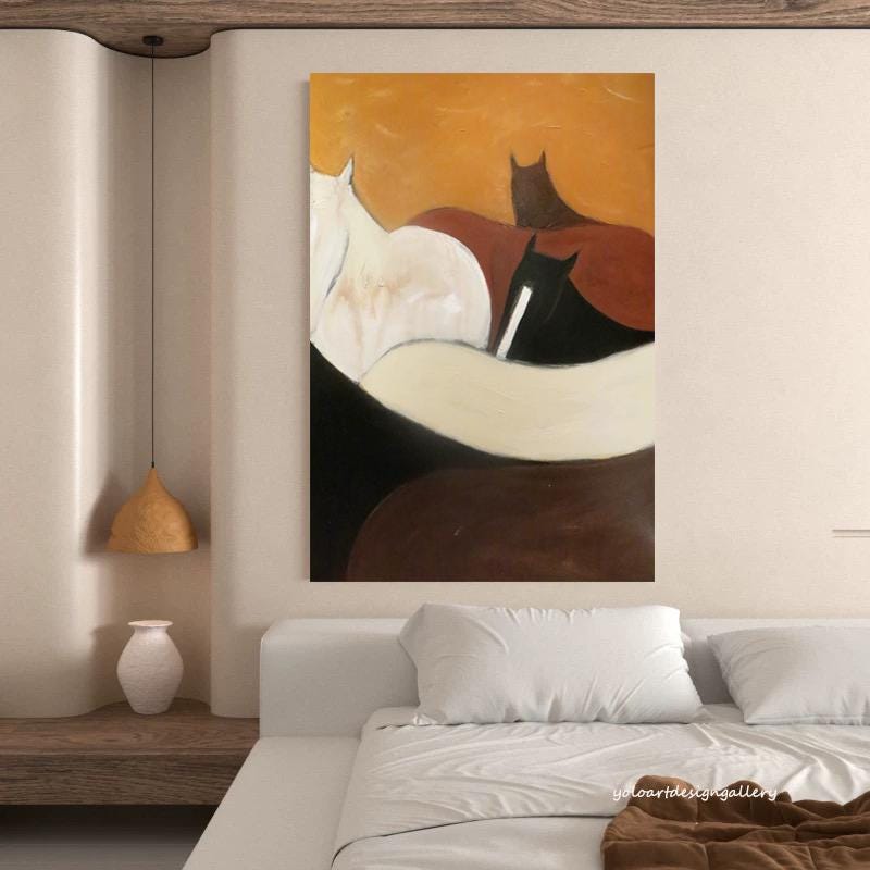 Large Abstract Horse Painting | KeiraArt #AG 175