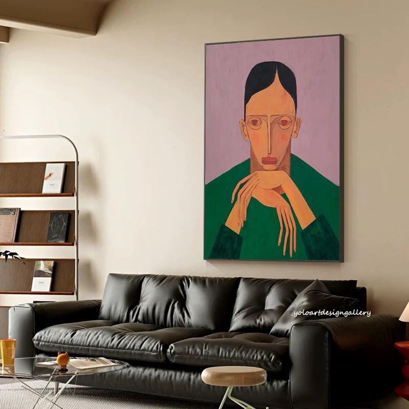 Large Abstract Figure Painting | KeiraArt #AG 180