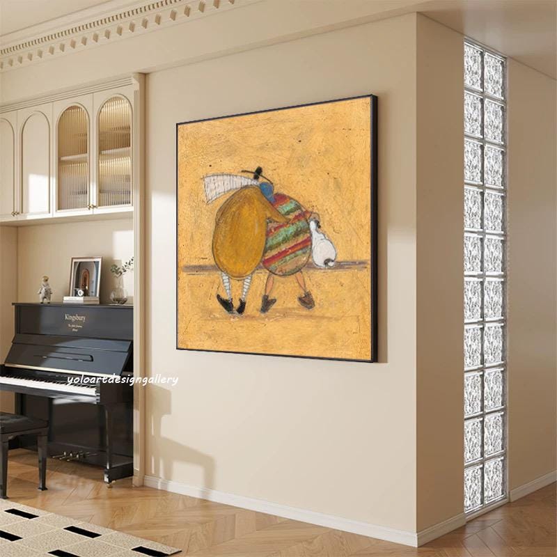 Large Folk Art Painting | KeiraArt #AG 171
