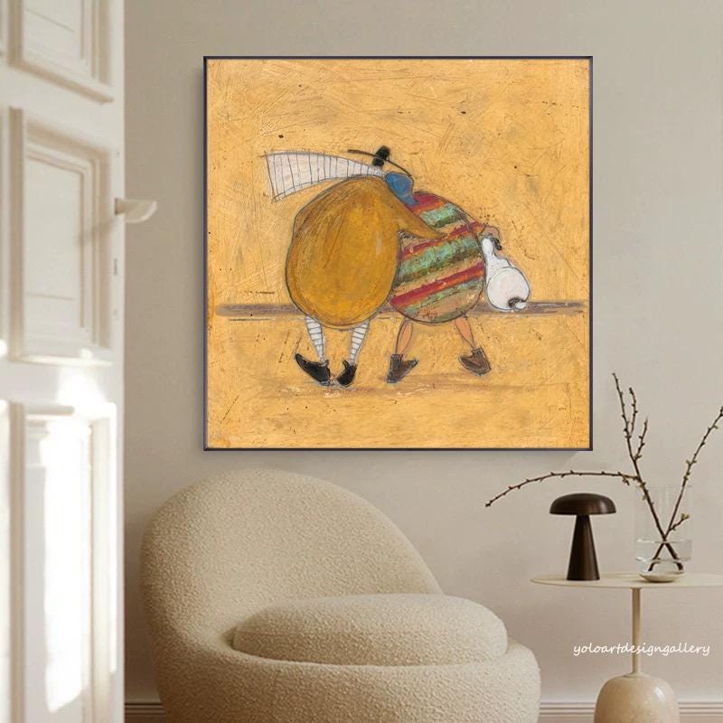 Large Folk Art Painting | KeiraArt #AG 171