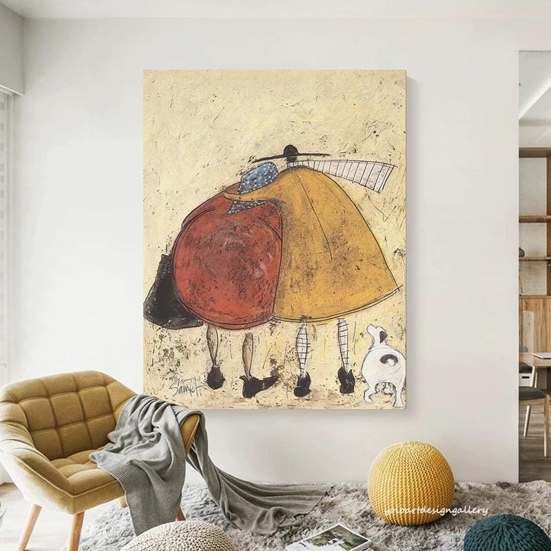 Large Whimsical Figure Painting | KeiraArt #AG 176