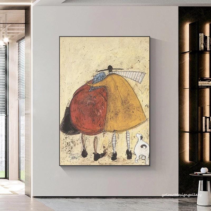 Large Whimsical Figure Painting | KeiraArt #AG 176