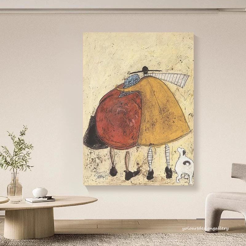 Large Whimsical Figure Painting | KeiraArt #AG 176