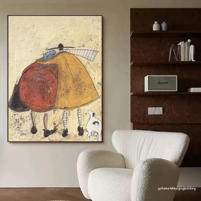 Large Whimsical Figure Painting | KeiraArt #AG 176