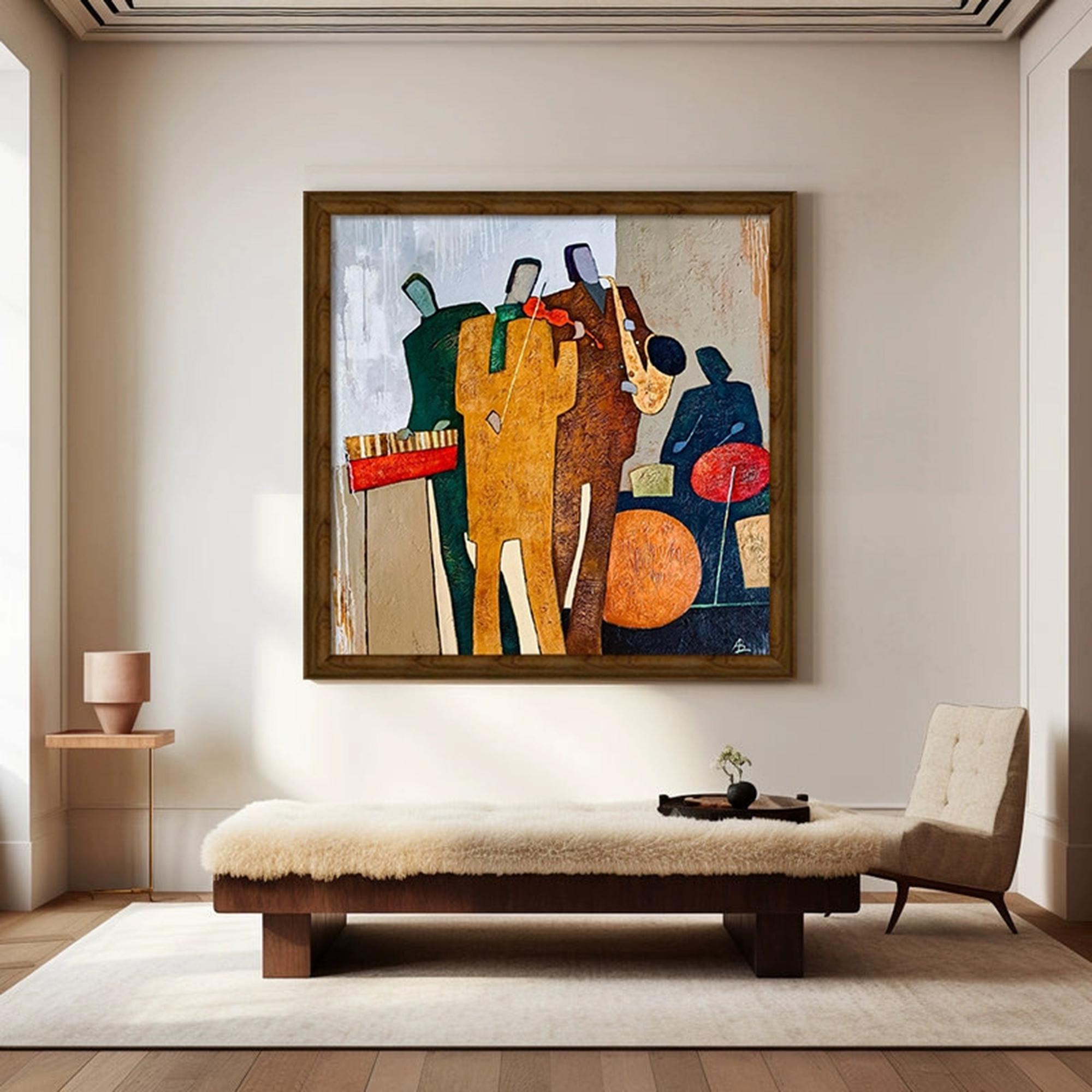 Large Abstract Jazz Band Art | KeiraArt #AG 190