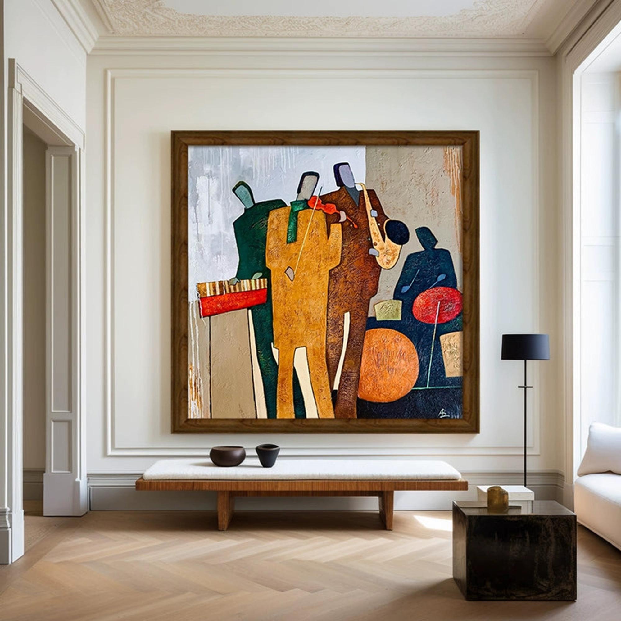 Large Abstract Jazz Band Art | KeiraArt #AG 190