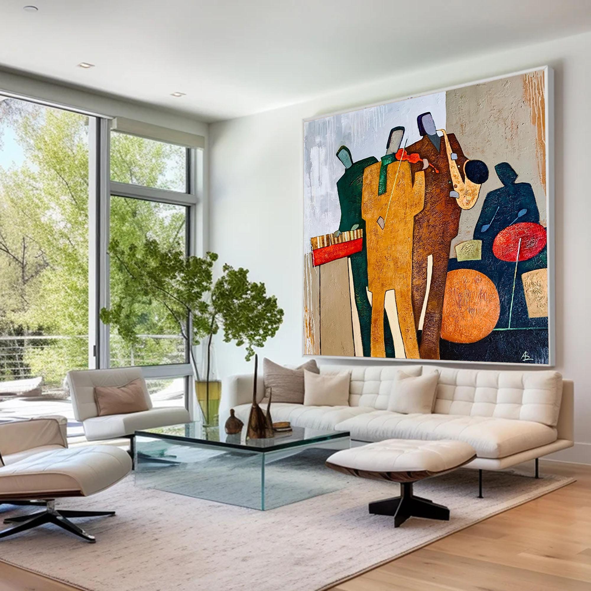 Large Abstract Jazz Band Art | KeiraArt #AG 190